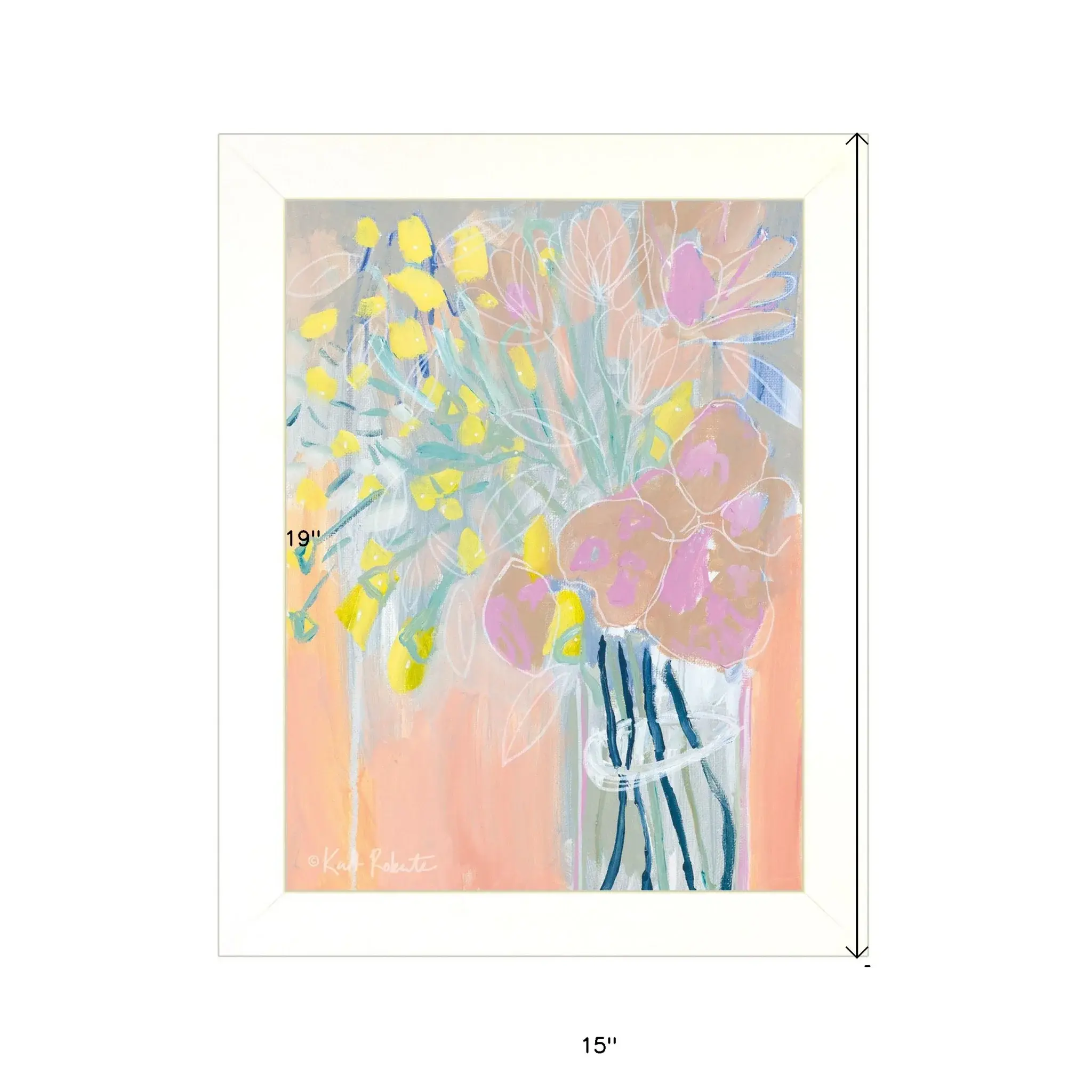 Maybe Shes a Wildflower White Framed Print Wall Art - Image 5