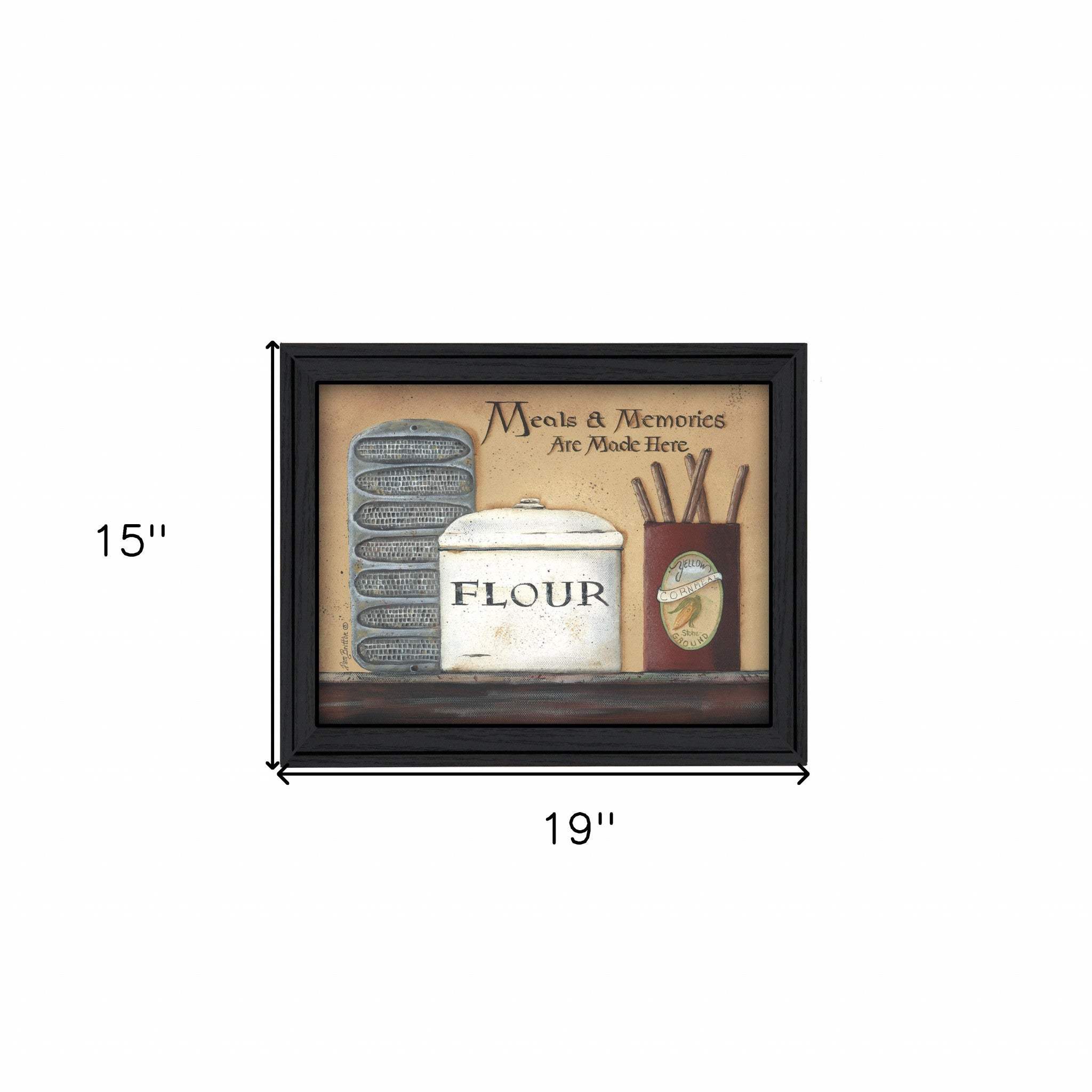 Meals and Memories Black Framed Print Wall Art - Image 5