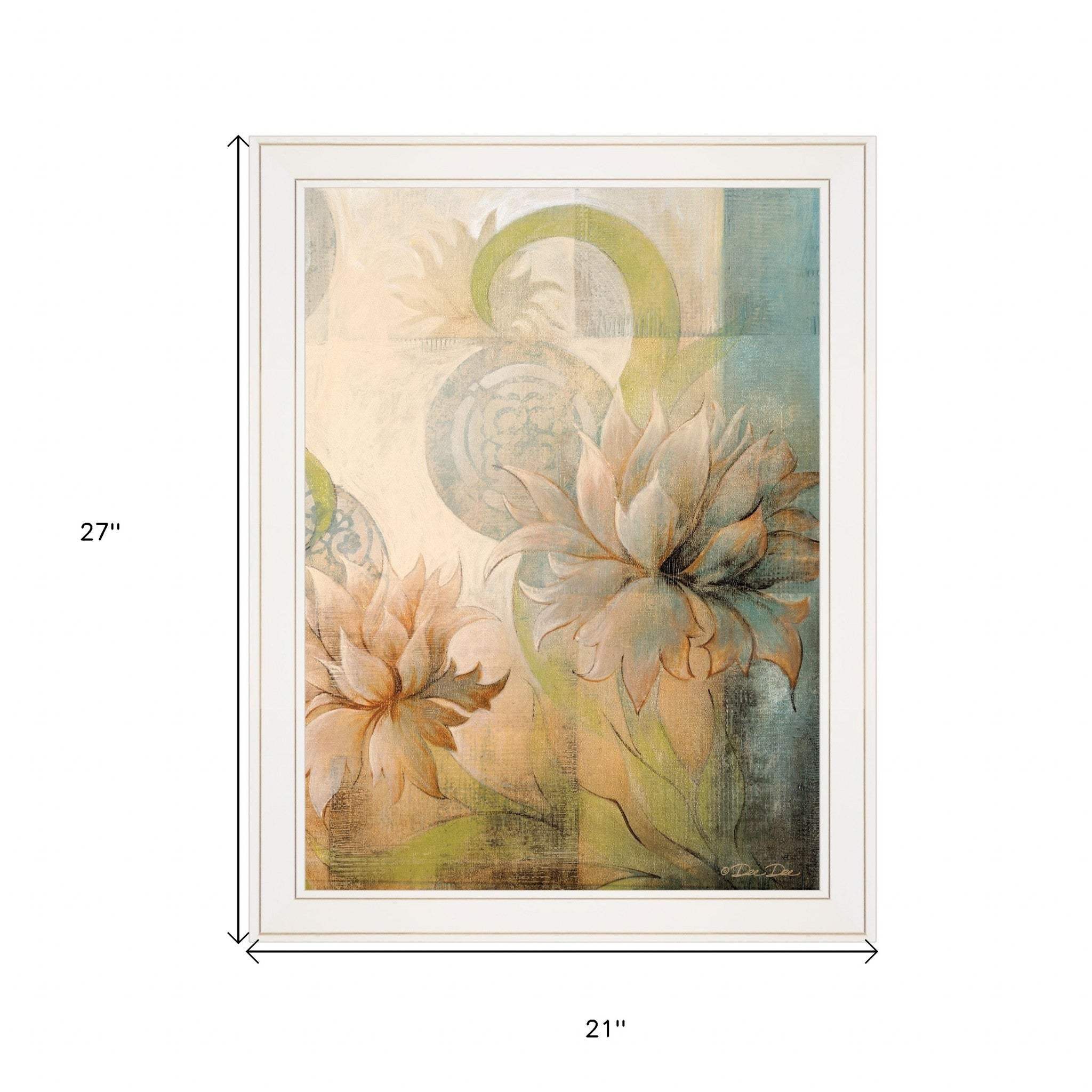 Meandering Flowers II 1 White Framed Print Wall Art - Image 6
