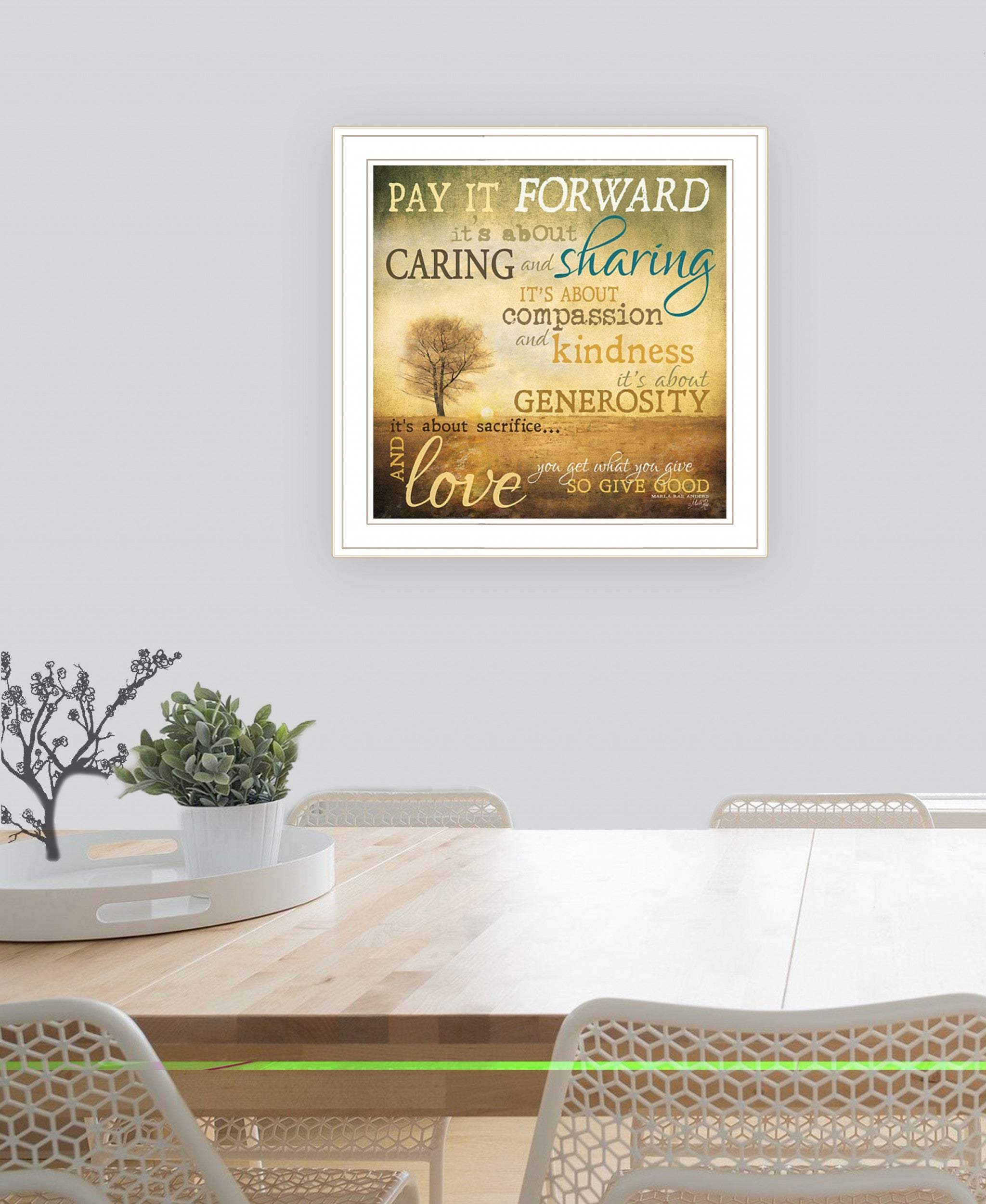 Meaning of Pay it Forward 1 White Framed Print Wall Art - Image 5