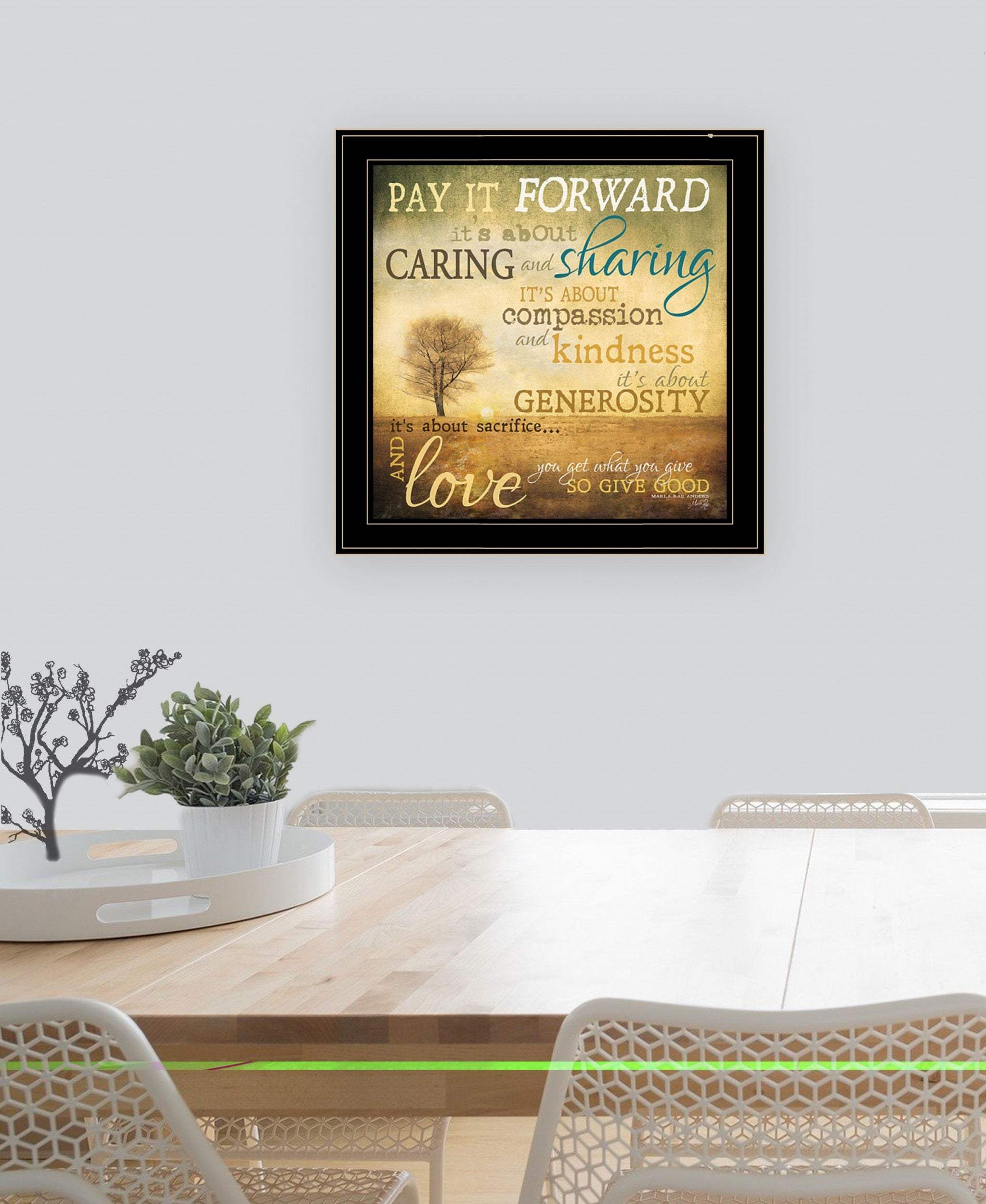 Meaning of Pay it Forward 3 Black Framed Print Wall Art - Image 4