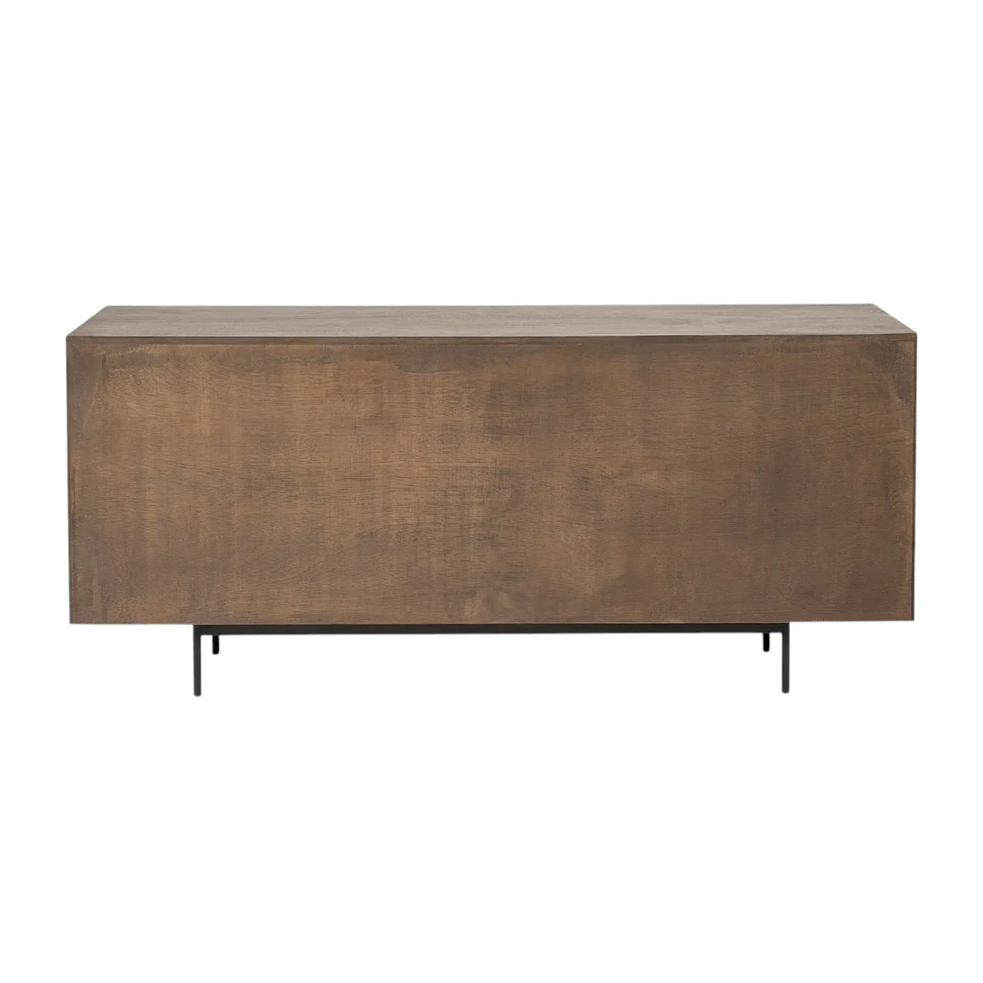 Medium Brown Solid Mango Wood Finish Sideboard With 6 Easy Sliding Drawers - Image 3
