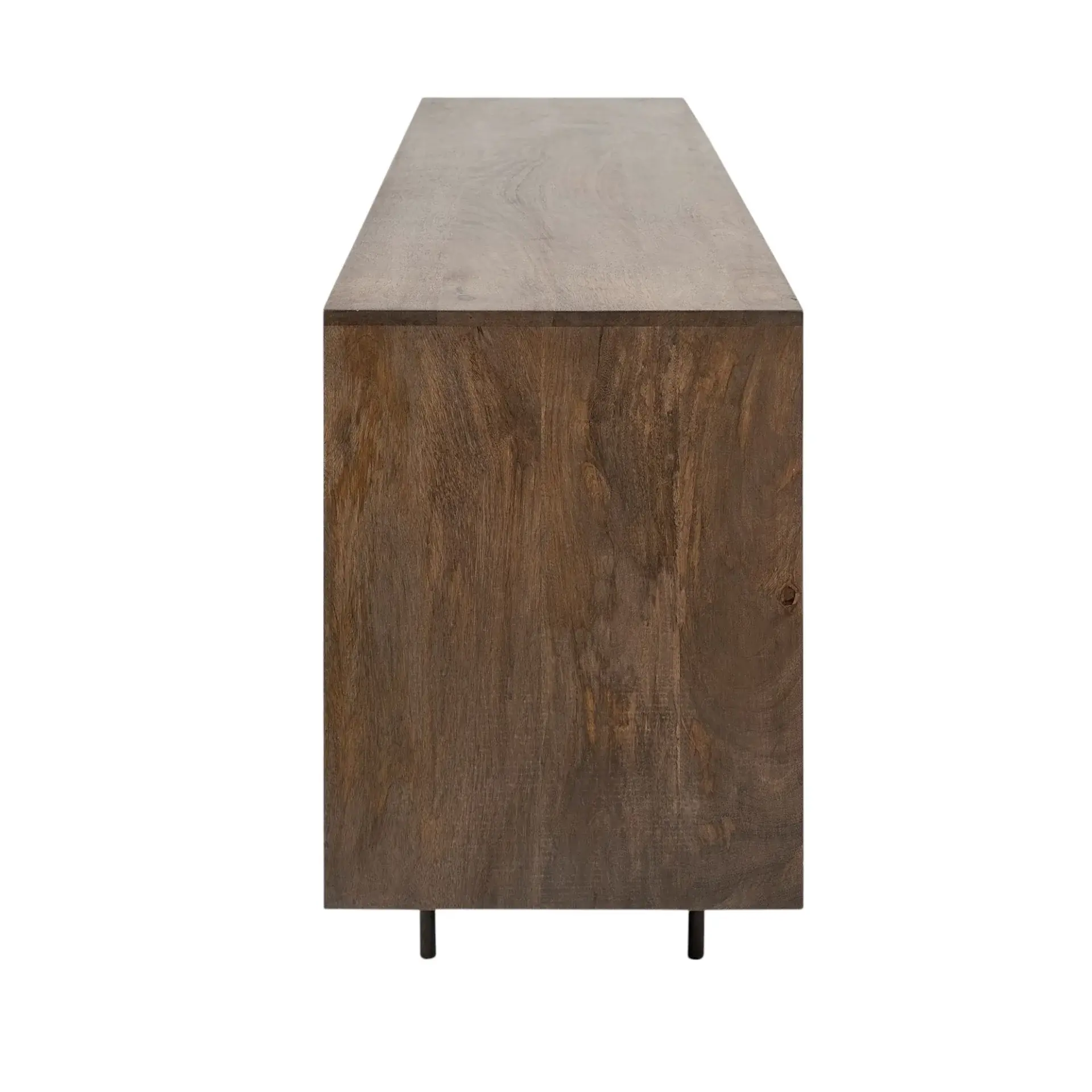 Medium Brown Solid Mango Wood Finish Sideboard With 6 Easy Sliding Drawers - Image 6