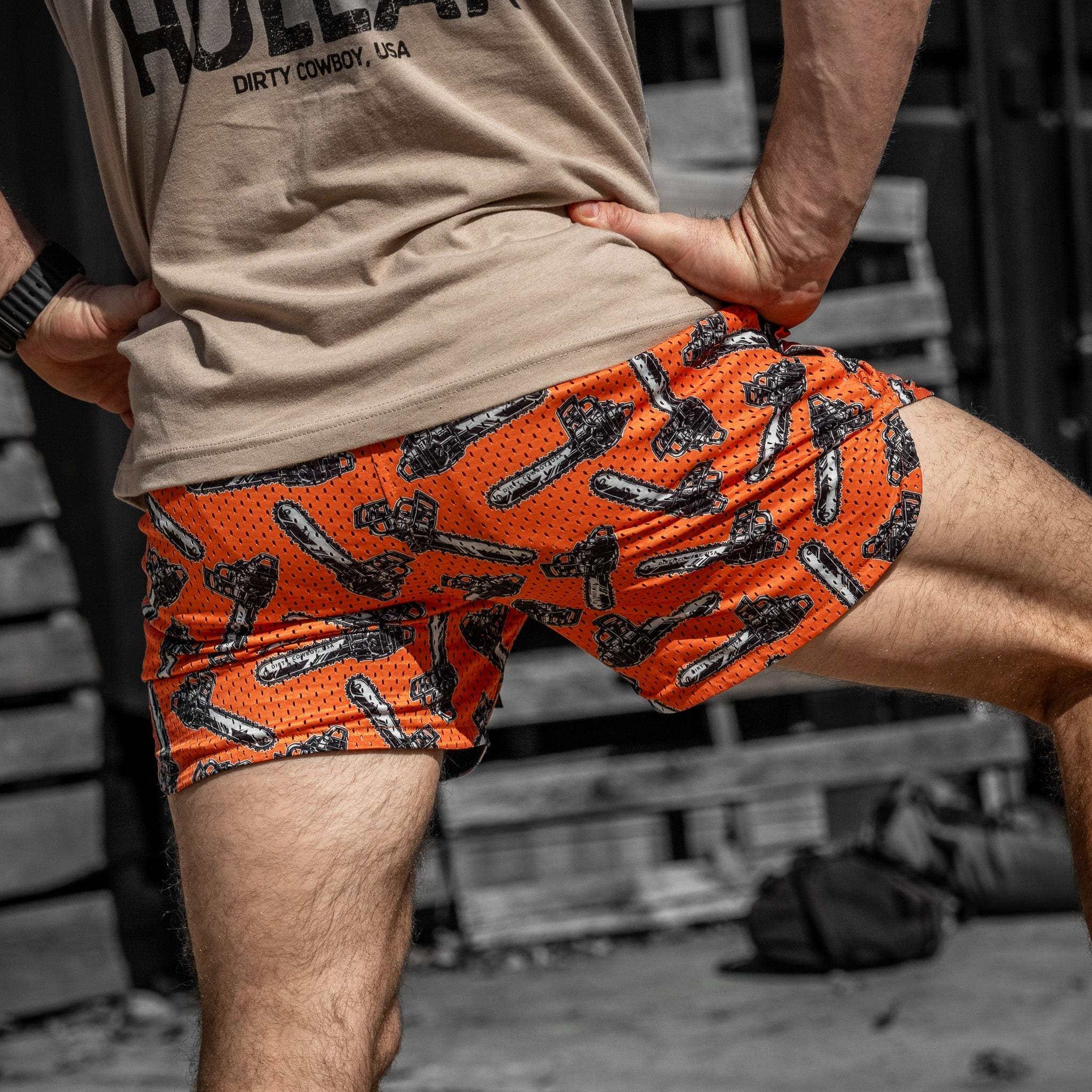Men’s Double-Layer Mesh Training Shorts — 5" Inseam - Image 19