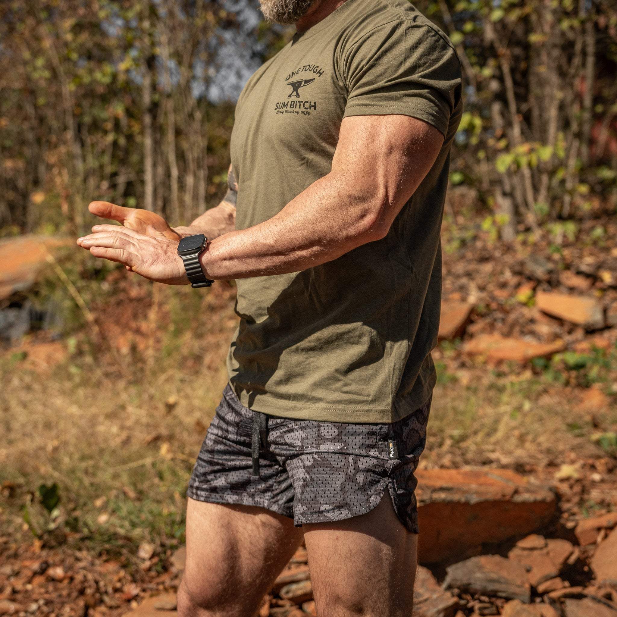 Men’s Double-Layer Mesh Training Shorts — 5" Inseam - Image 32
