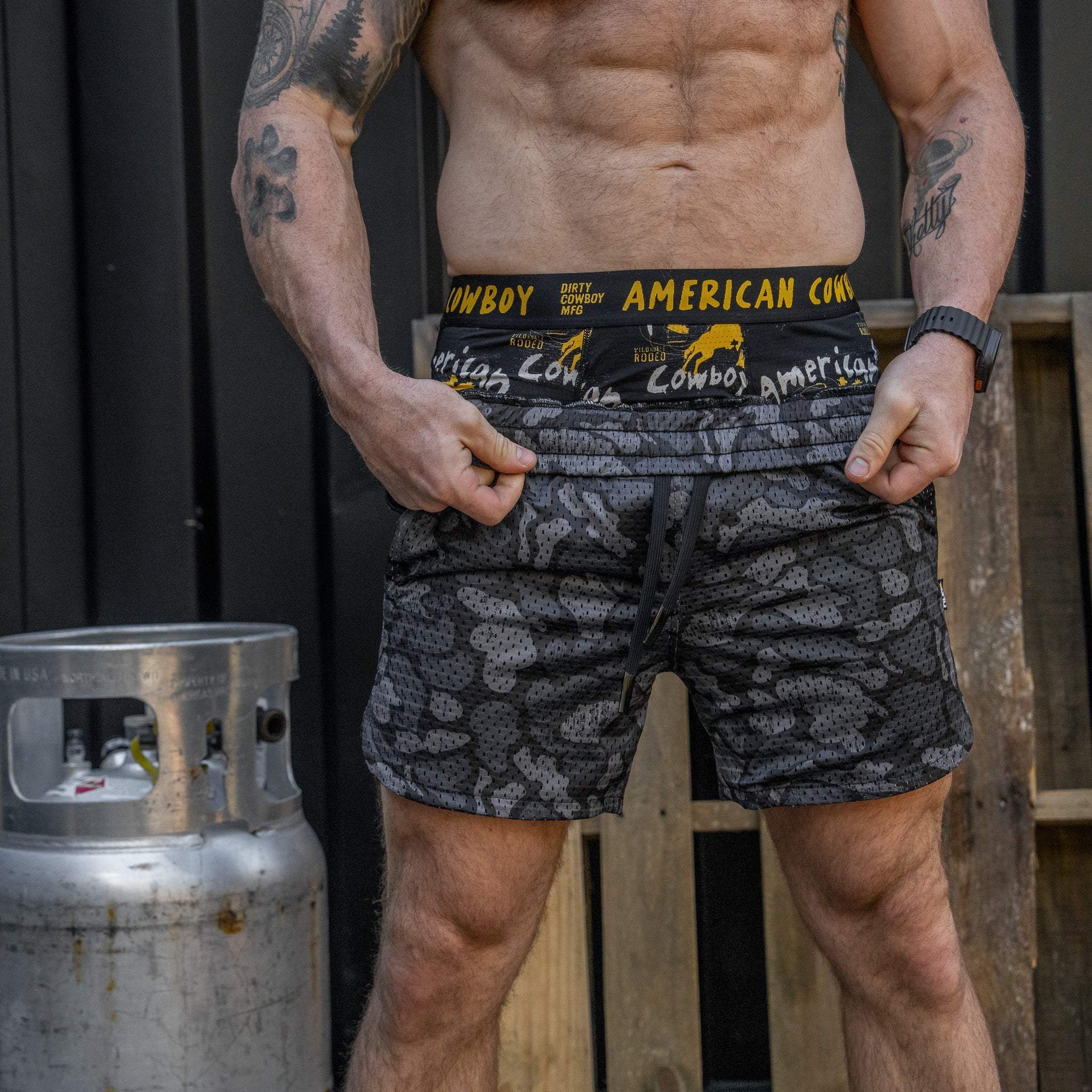 Men’s Double-Layer Mesh Training Shorts — 5" Inseam - Image 33