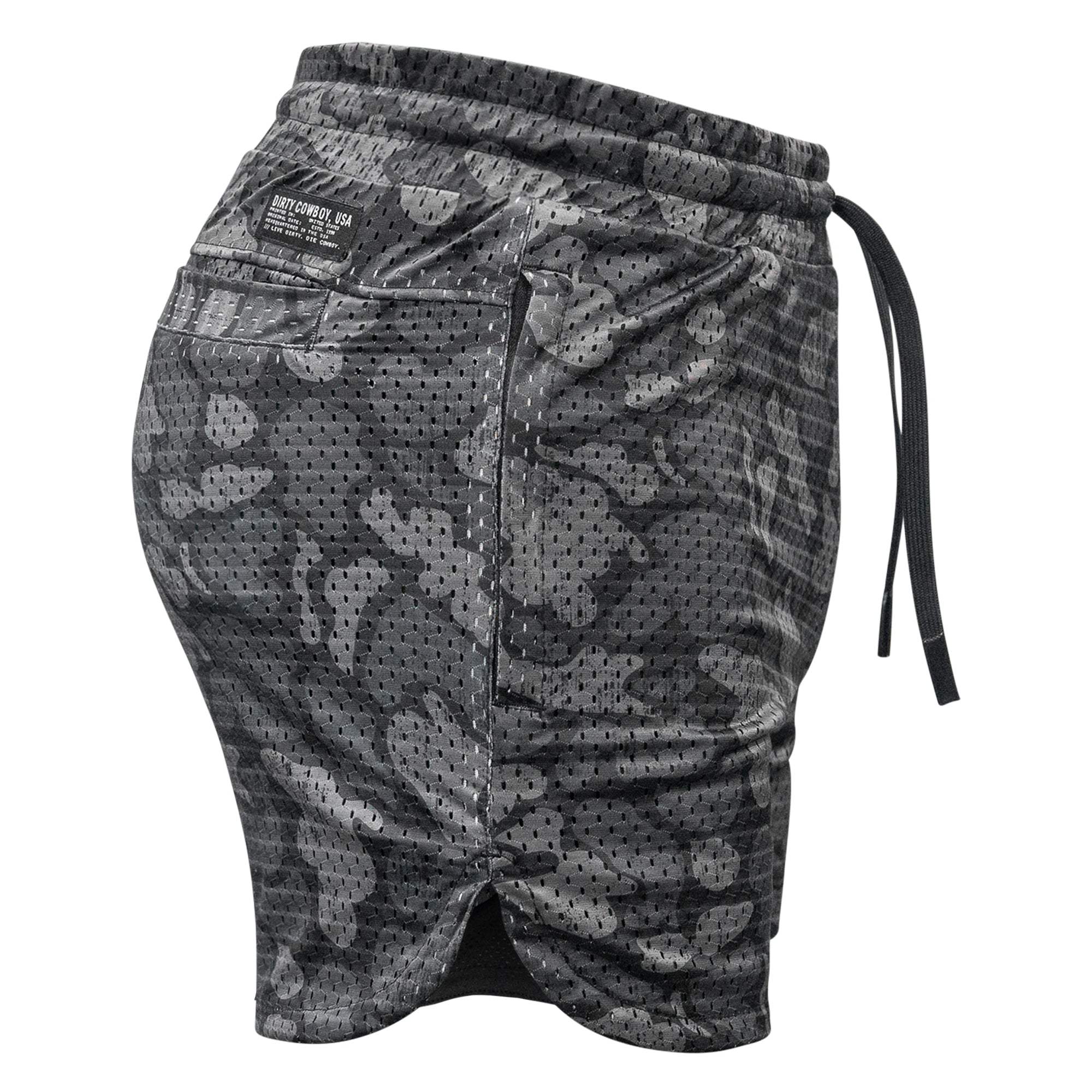 Men’s Double-Layer Mesh Training Shorts — 5" Inseam - Image 8