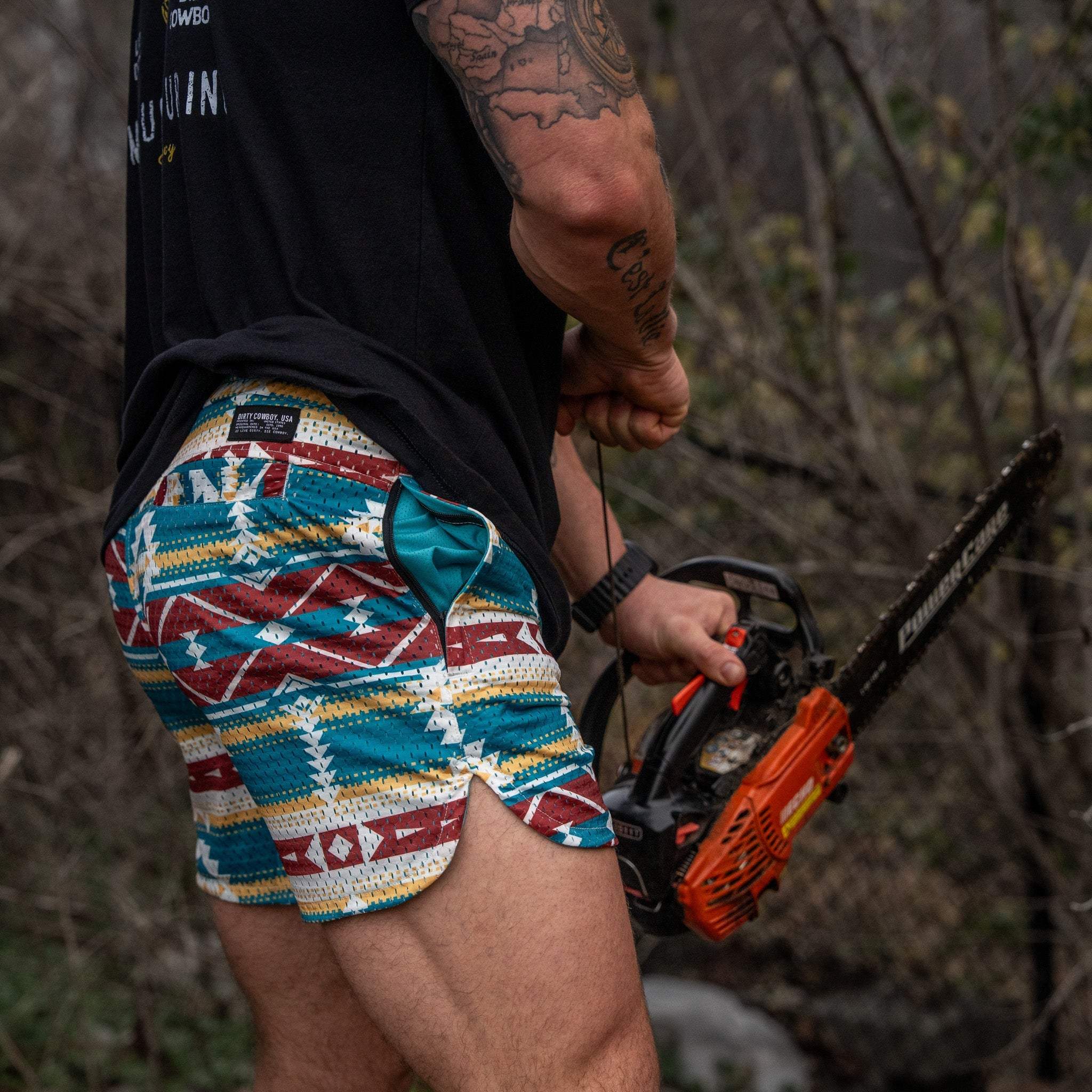 Men’s Double-Layer Mesh Training Shorts — 5" Inseam - Image 87