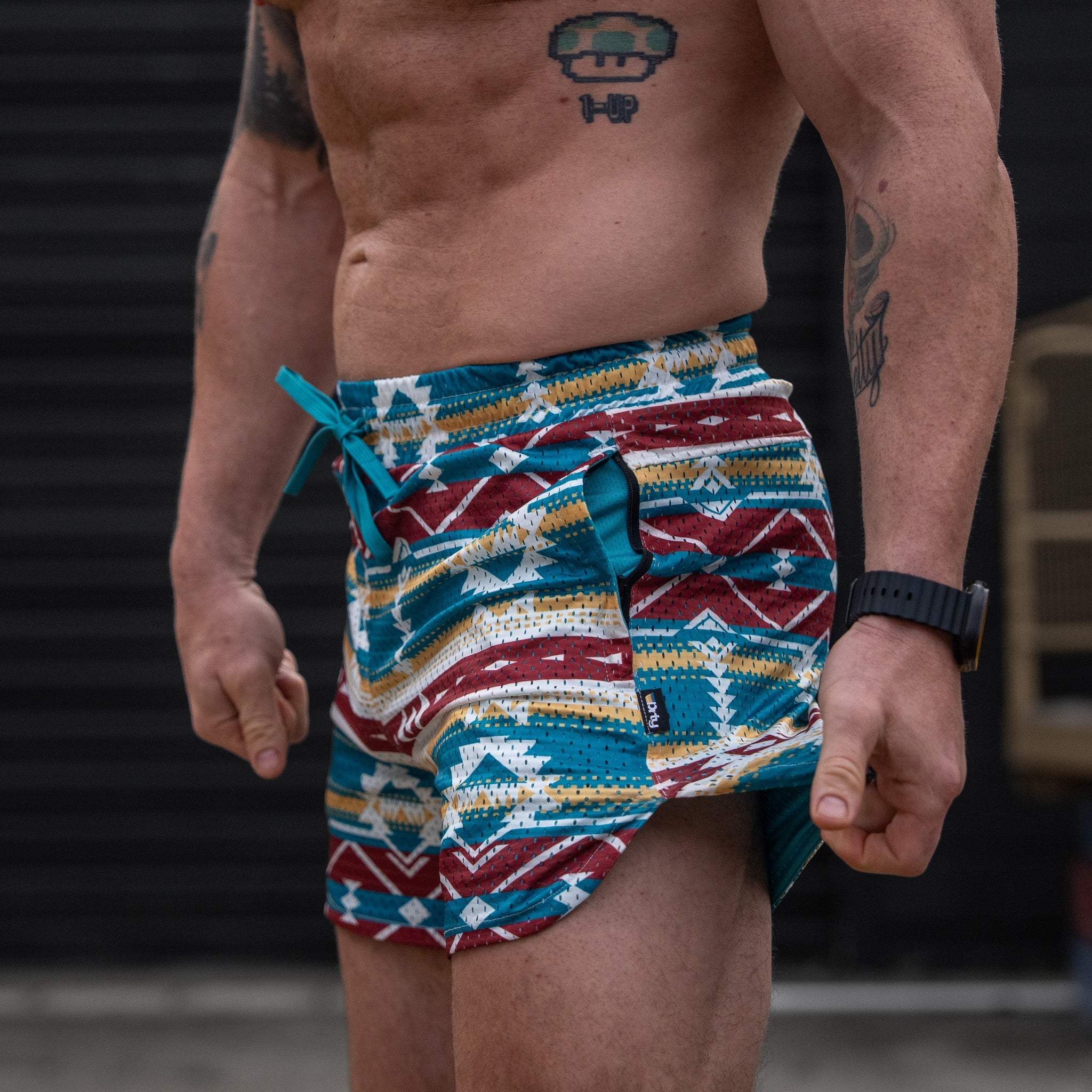 Men’s Double-Layer Mesh Training Shorts — 5" Inseam - Image 91