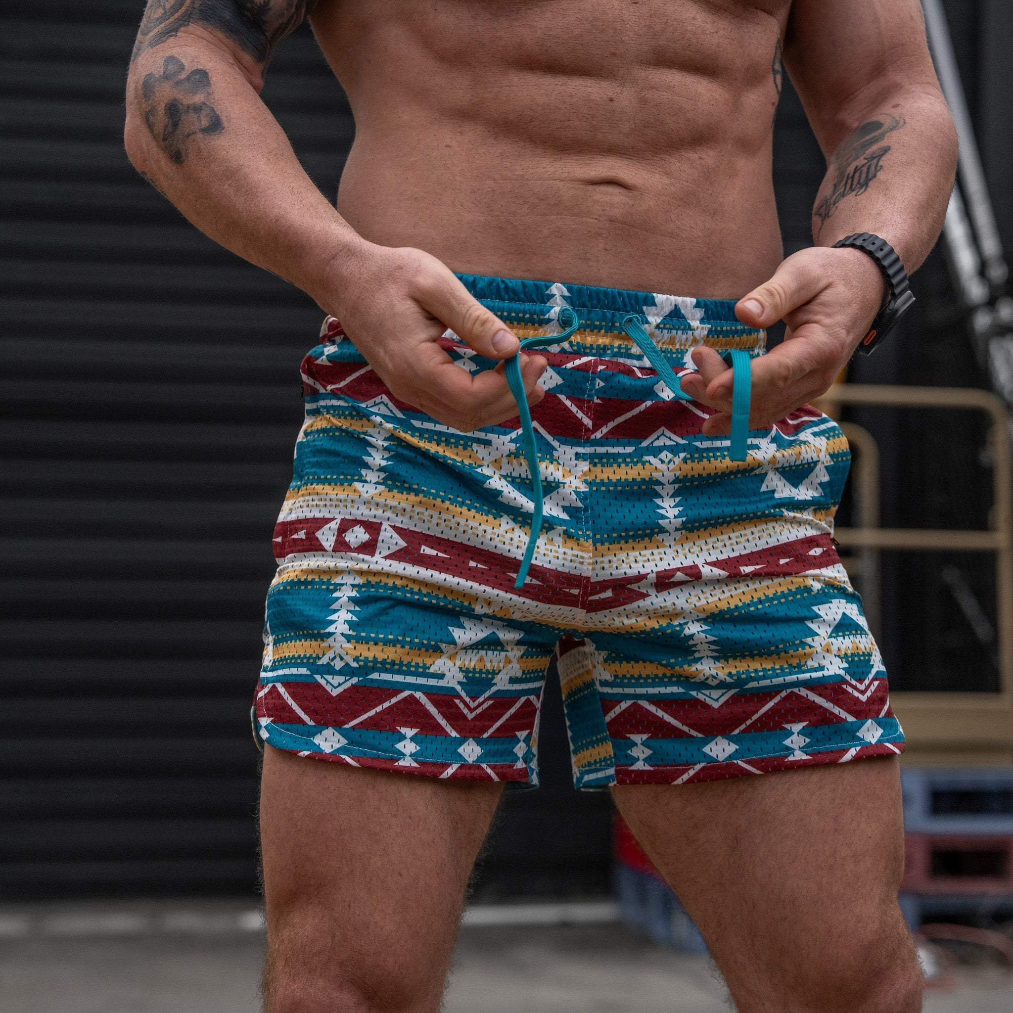 Men’s Double-Layer Mesh Training Shorts — 5" Inseam - Image 92