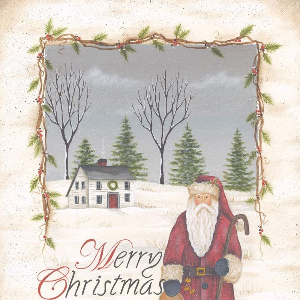 Merry Christmas White Framed Print Wall Art - Image 3