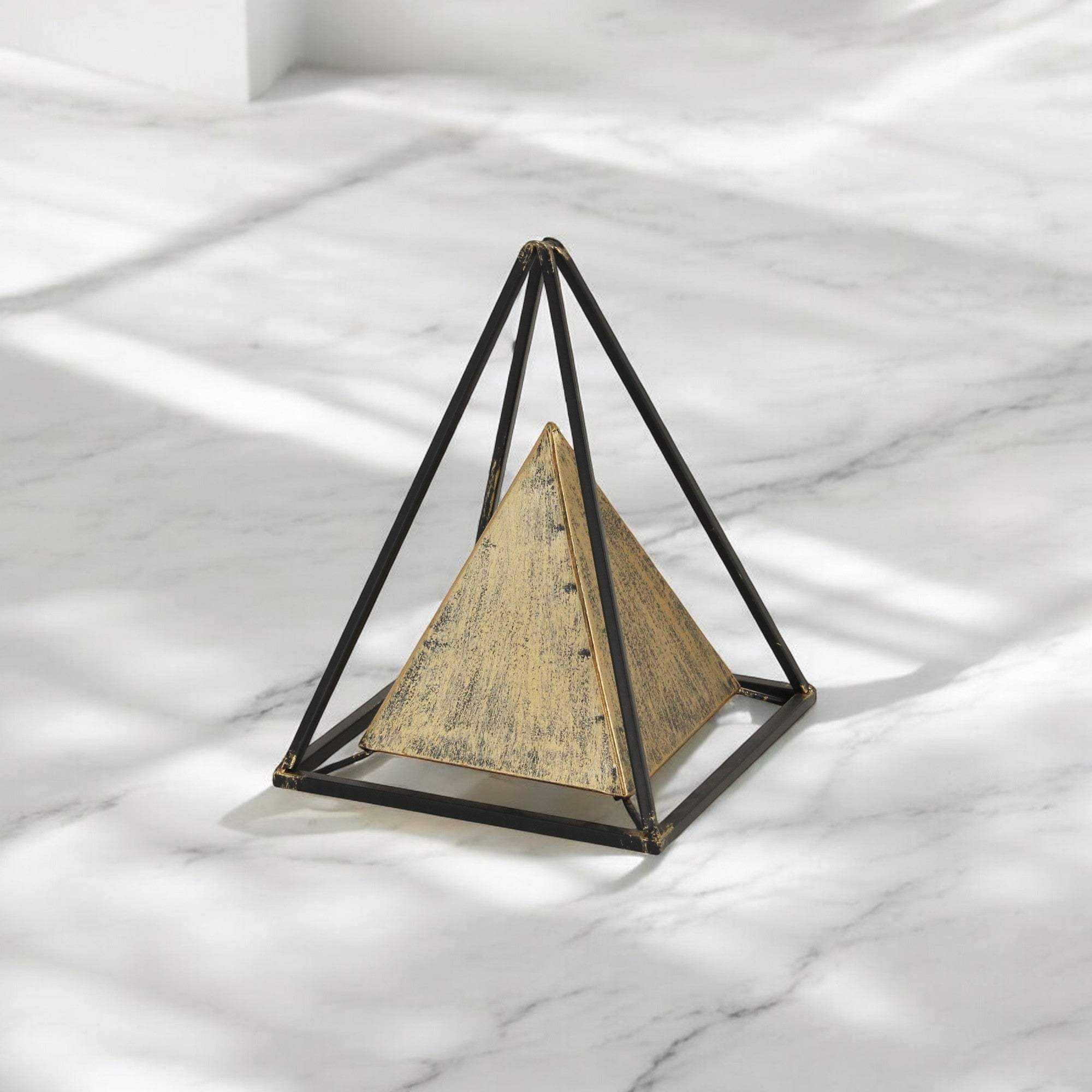 Metal Triangular Decorative Sculpture - Image 5