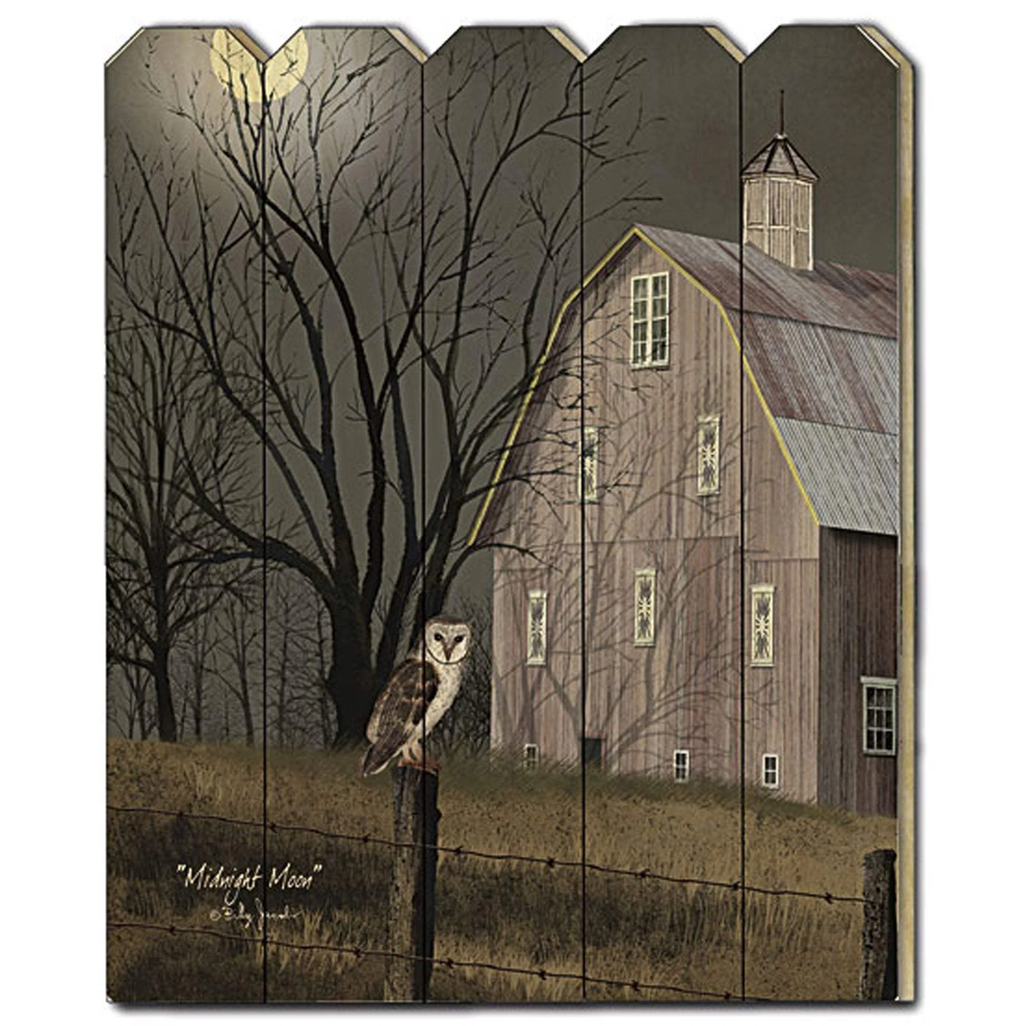 Midnight Moon Unframed Print Wall Art - Image 2