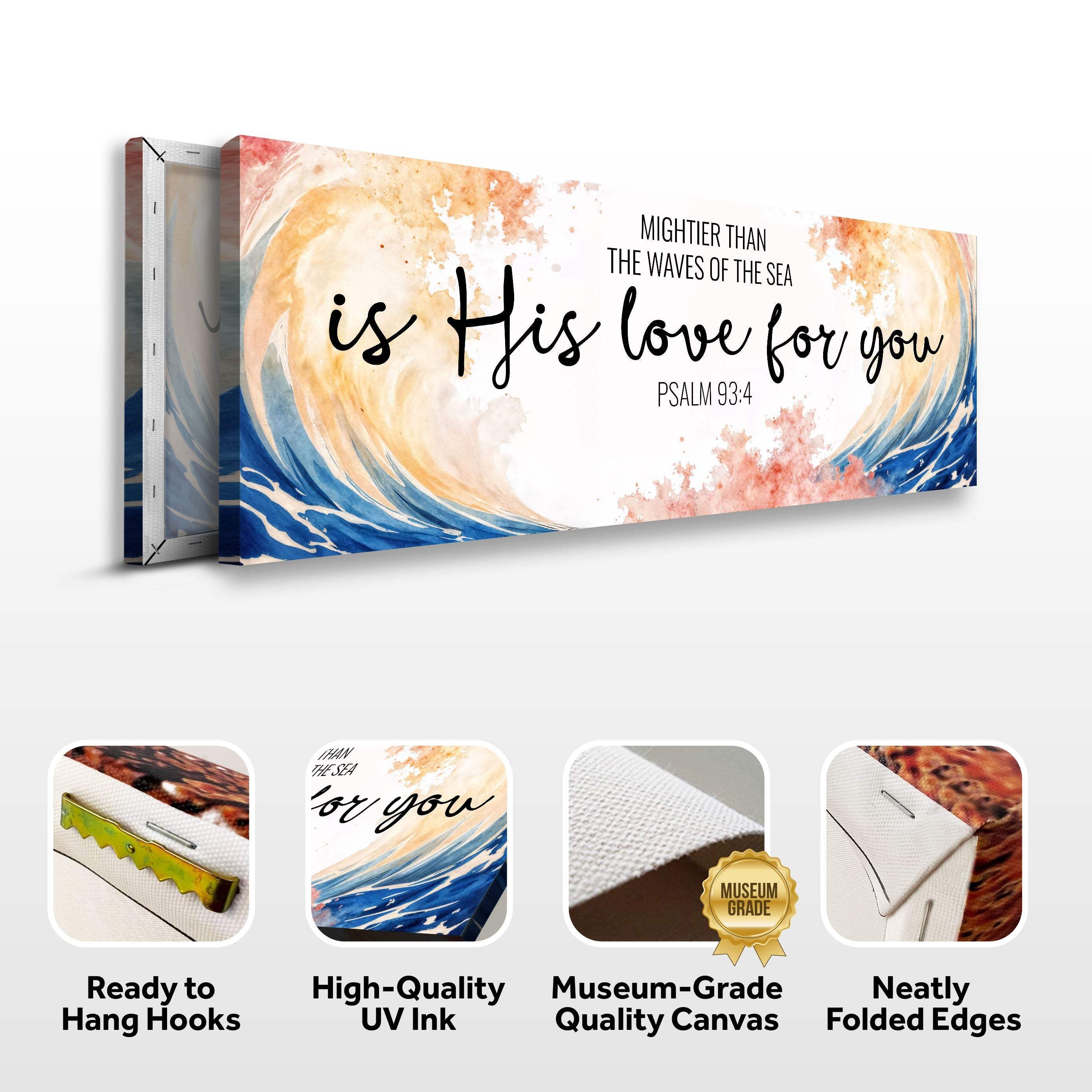 Mightier Than the Waves of the Sea Psalm 93:4 Faith Sign III - Image 8