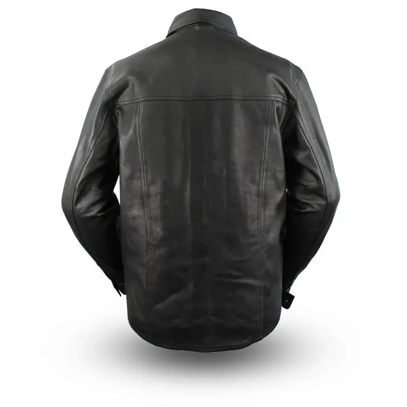 Milestone - Men's Leather Motorcycle Shirt - Image 2