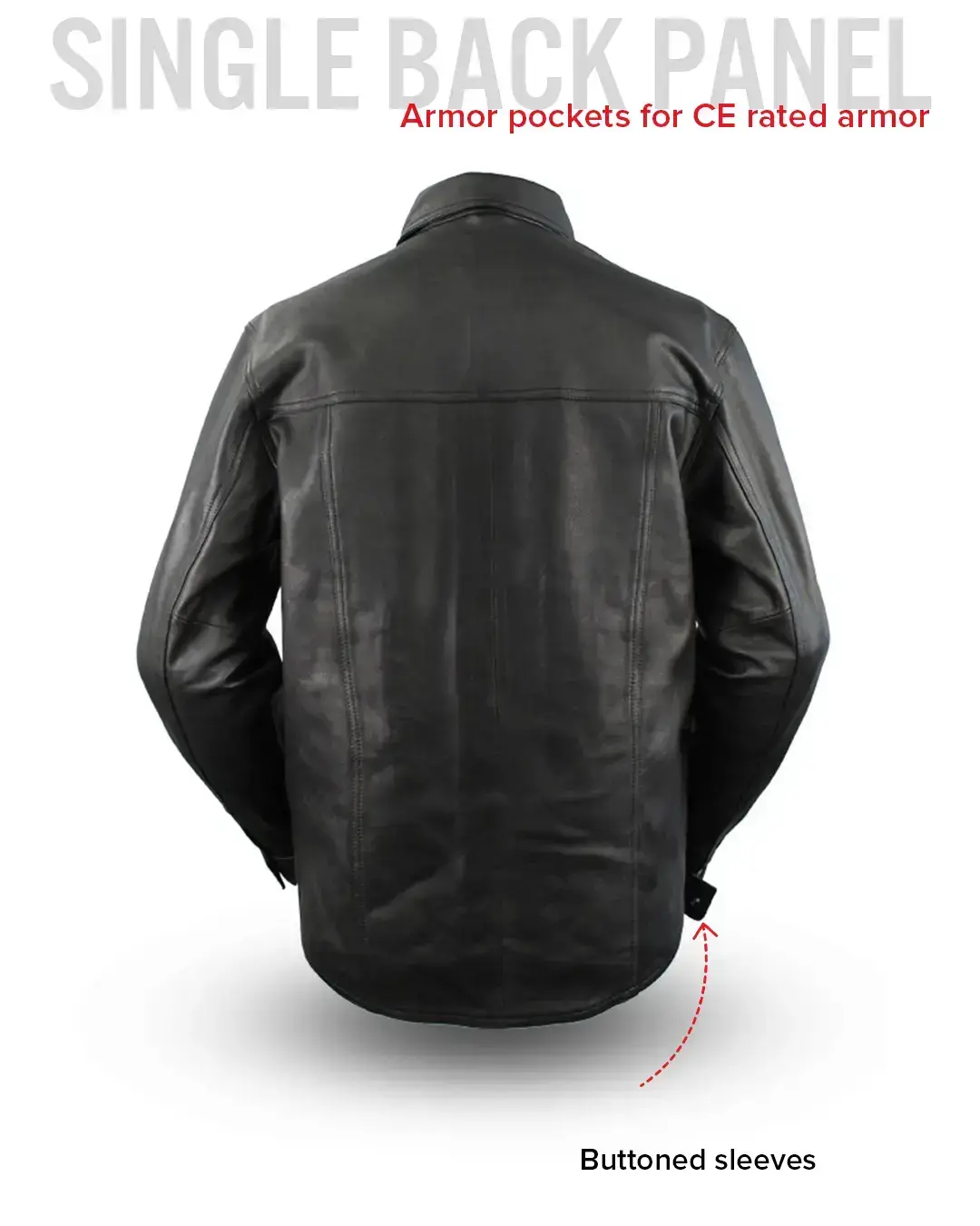 Milestone - Men's Leather Motorcycle Shirt - Image 6
