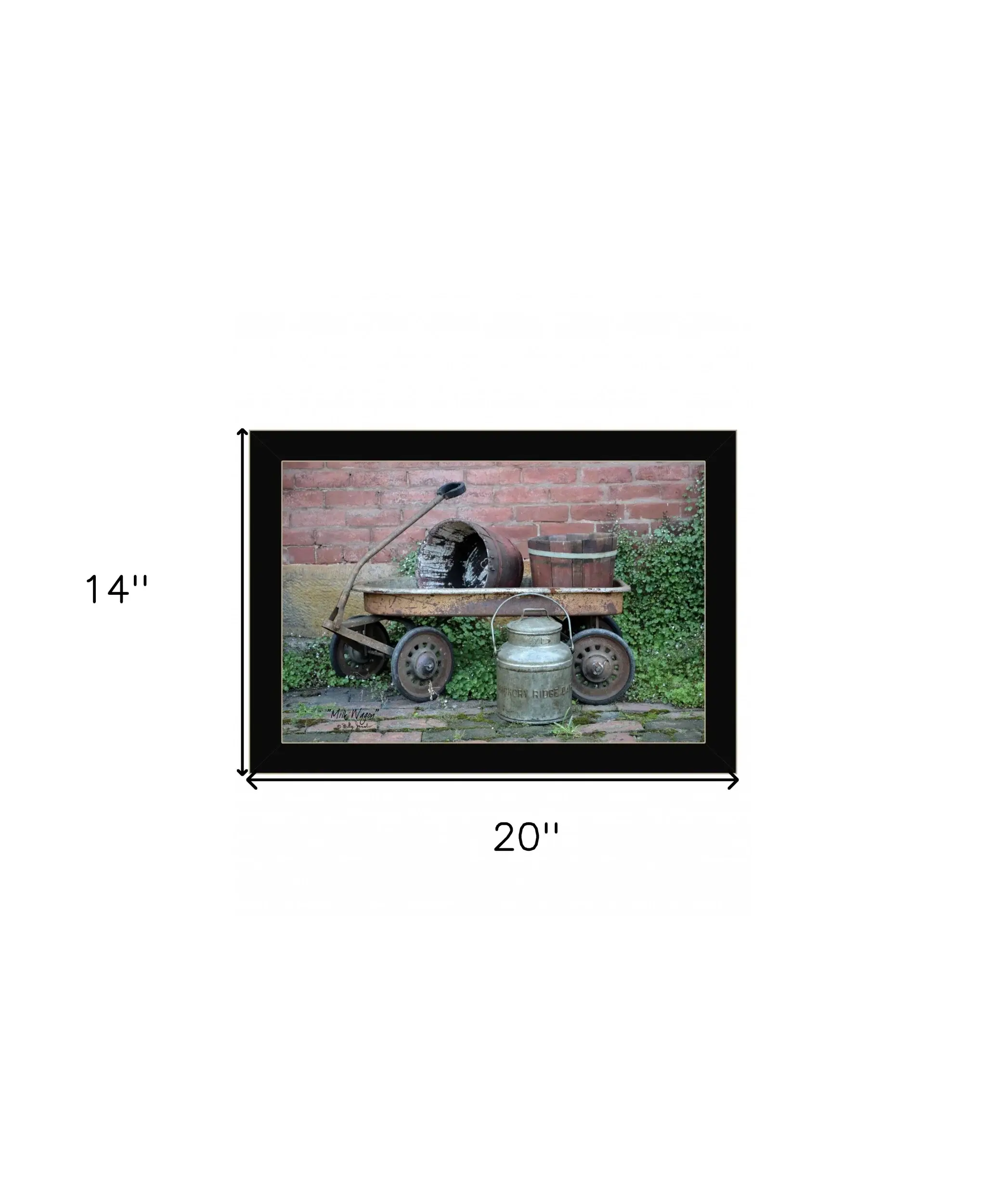 Milk Wagon 1 Black Framed Print Wall Art - Image 6