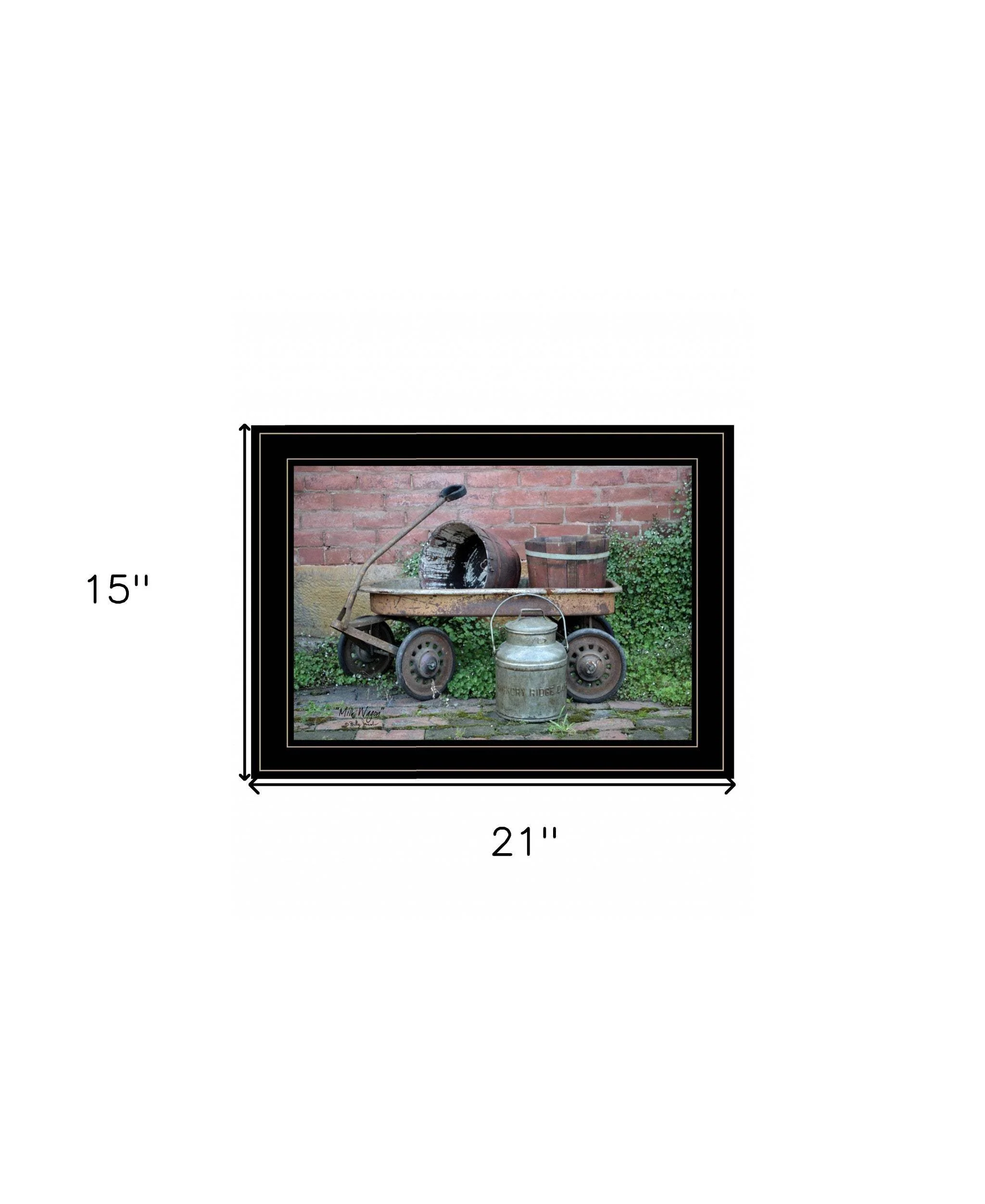 Milk Wagon 3 Black Framed Print Wall Art - Image 5