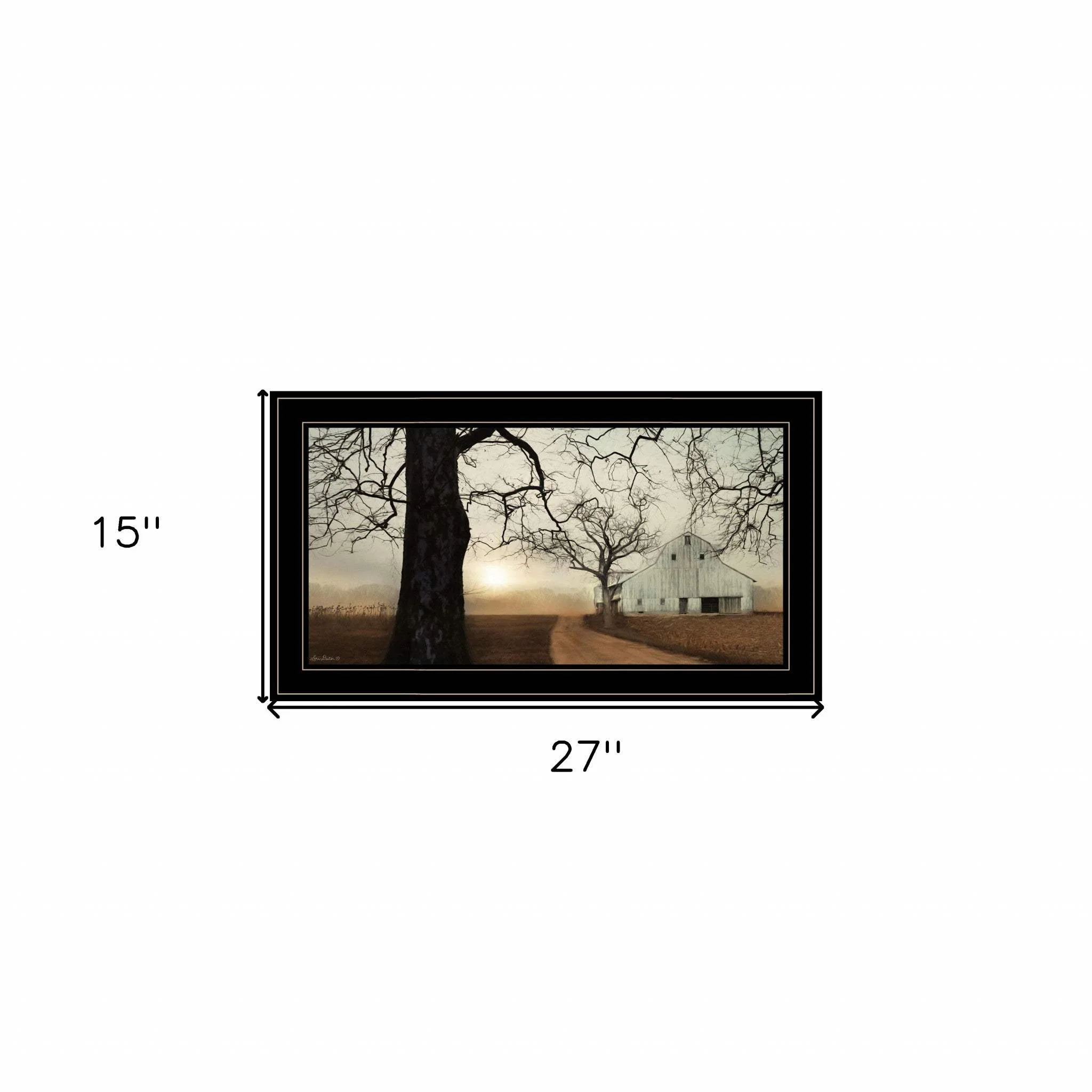 Millersburg Sunrise 1 Black Framed Print Wall Art - Image 5
