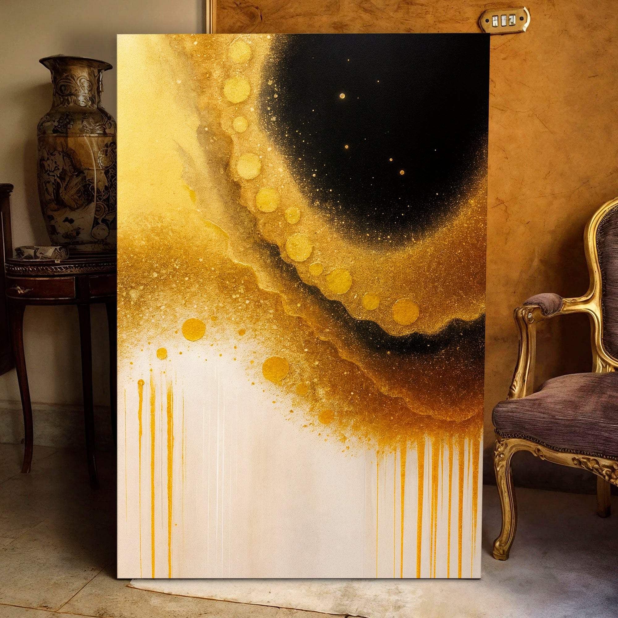 Minimalist Black and Gold Wall Art - Image 5