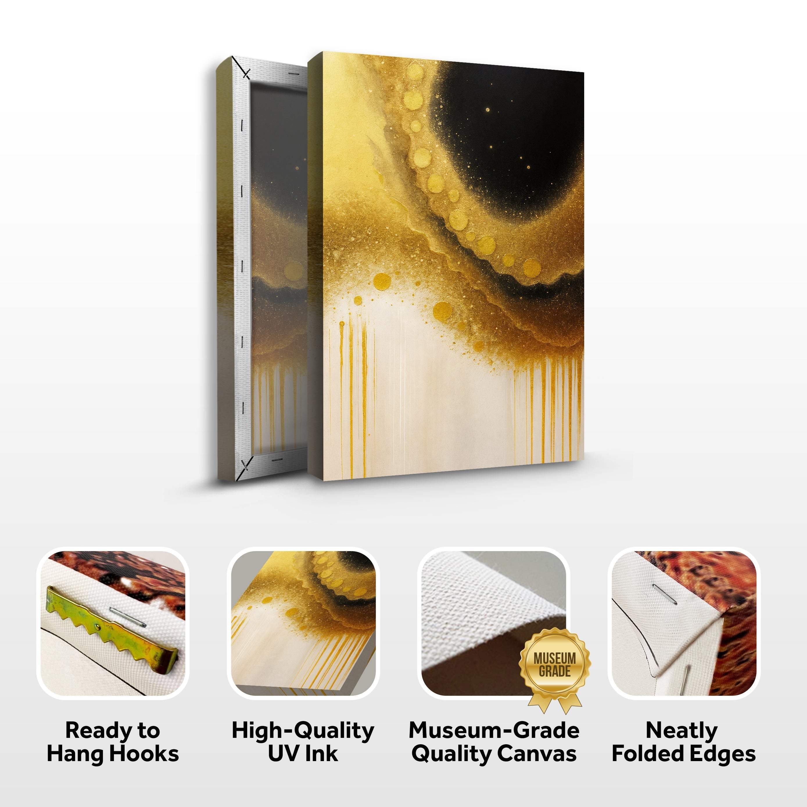 Minimalist Black and Gold Wall Art - Image 8