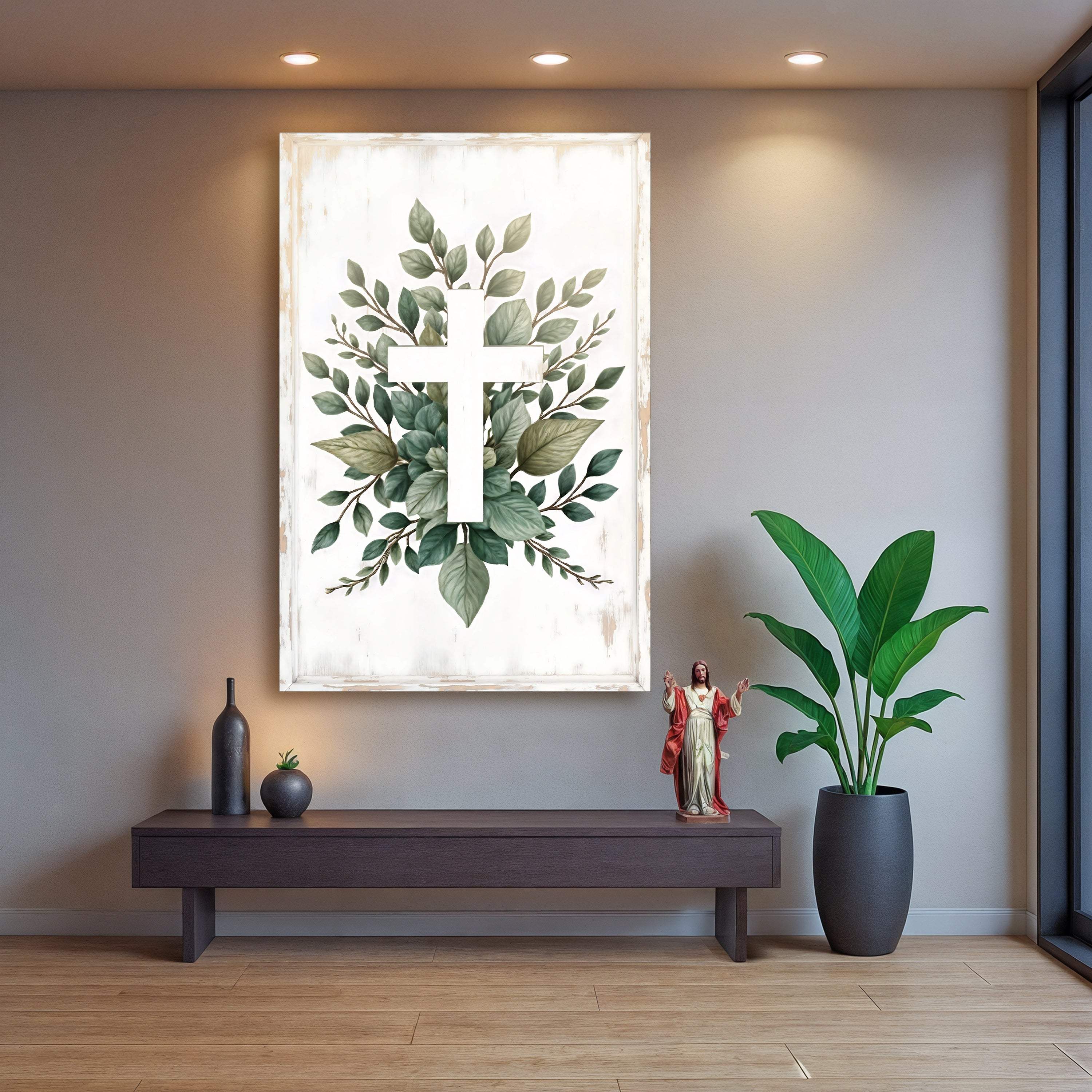Minimalist Cross Faith Wall Art II - Image 3