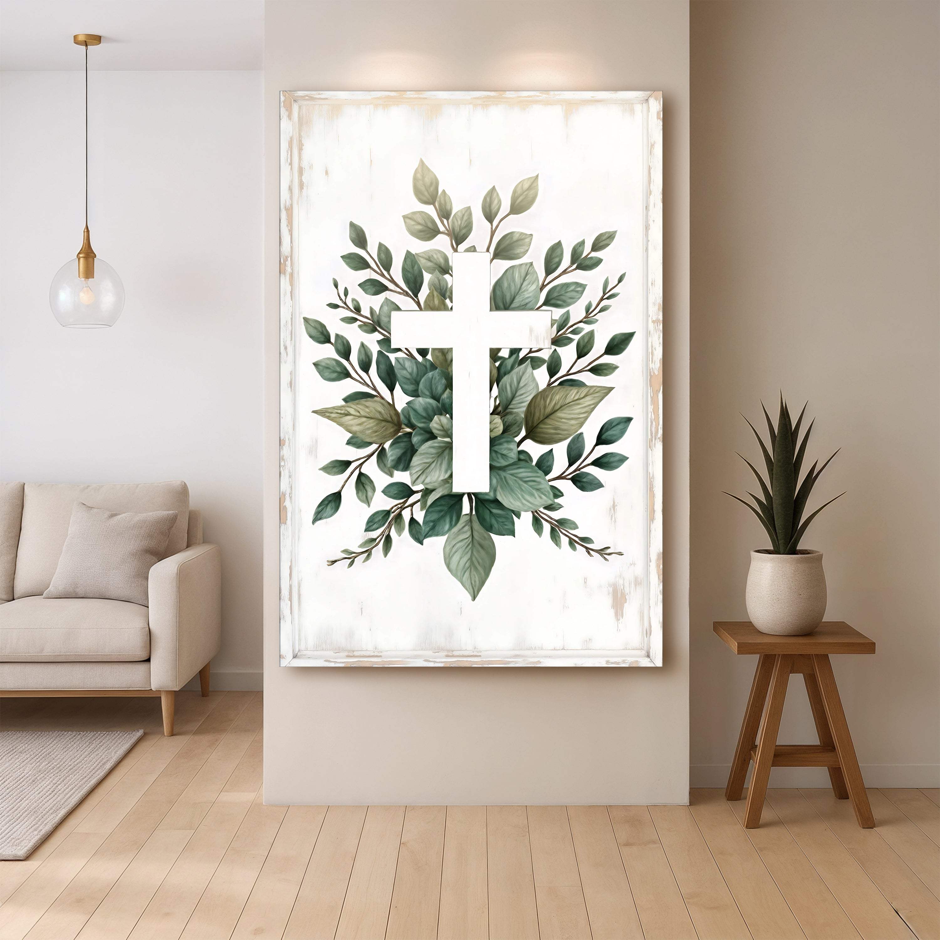 Minimalist Cross Faith Wall Art II - Image 5