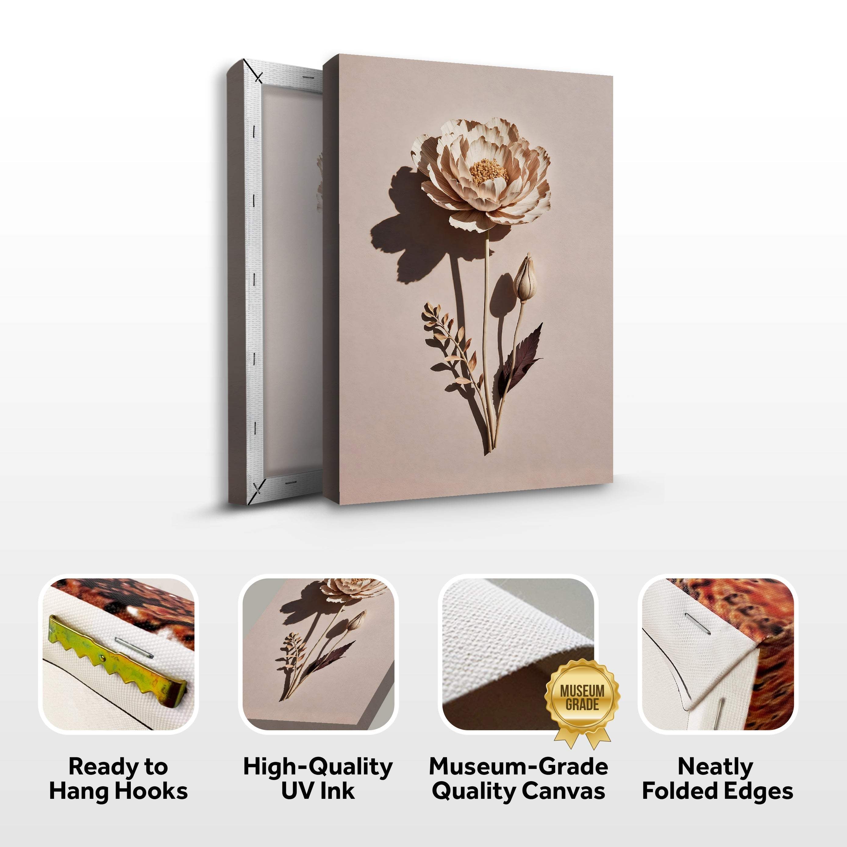 Minimalist Lone Flower Wall Art - Image 8