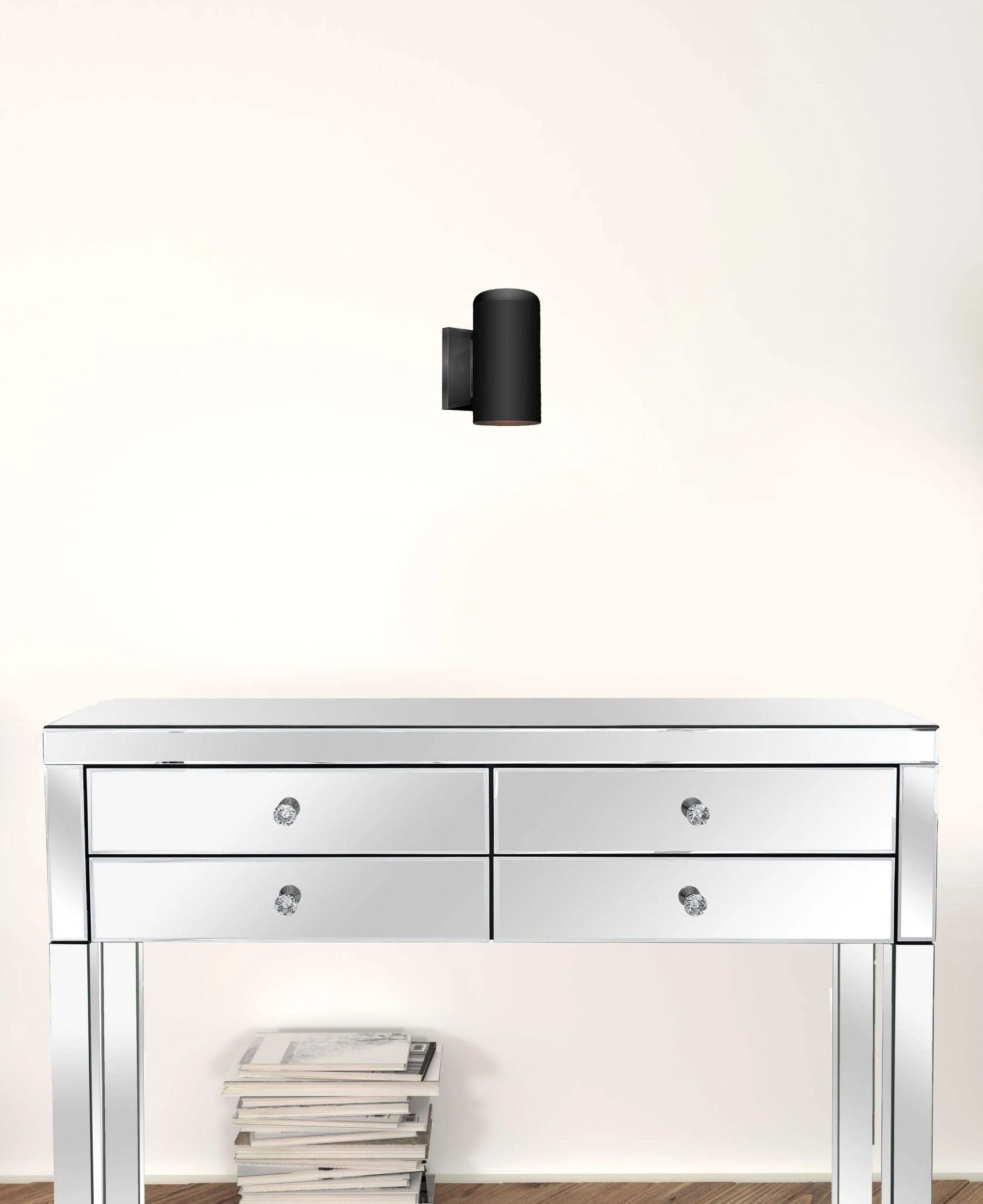 Minimalist Matte Black Wall Sconce - Image 2