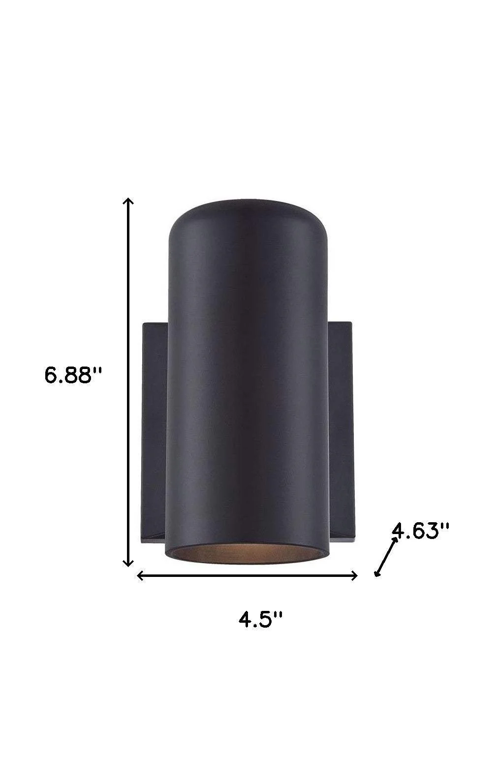 Minimalist Matte Black Wall Sconce - Image 5