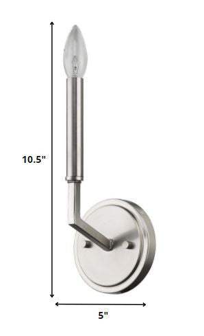 Minimalist Silver Wall Sconce - Image 5