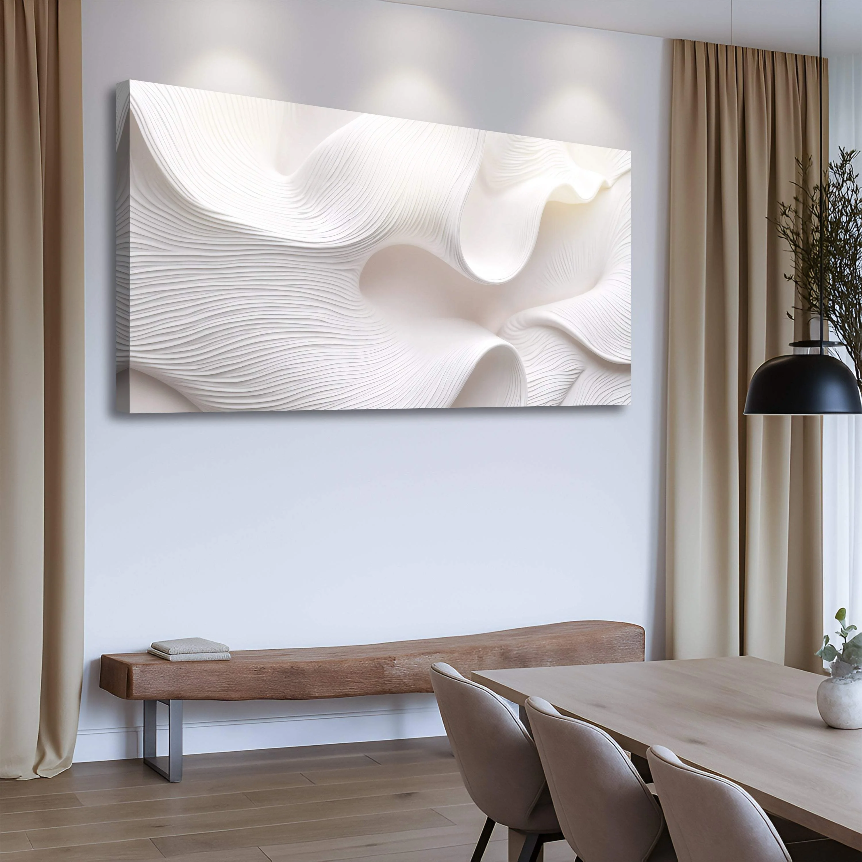 Minimalist Waves Wall Art II - Image 2
