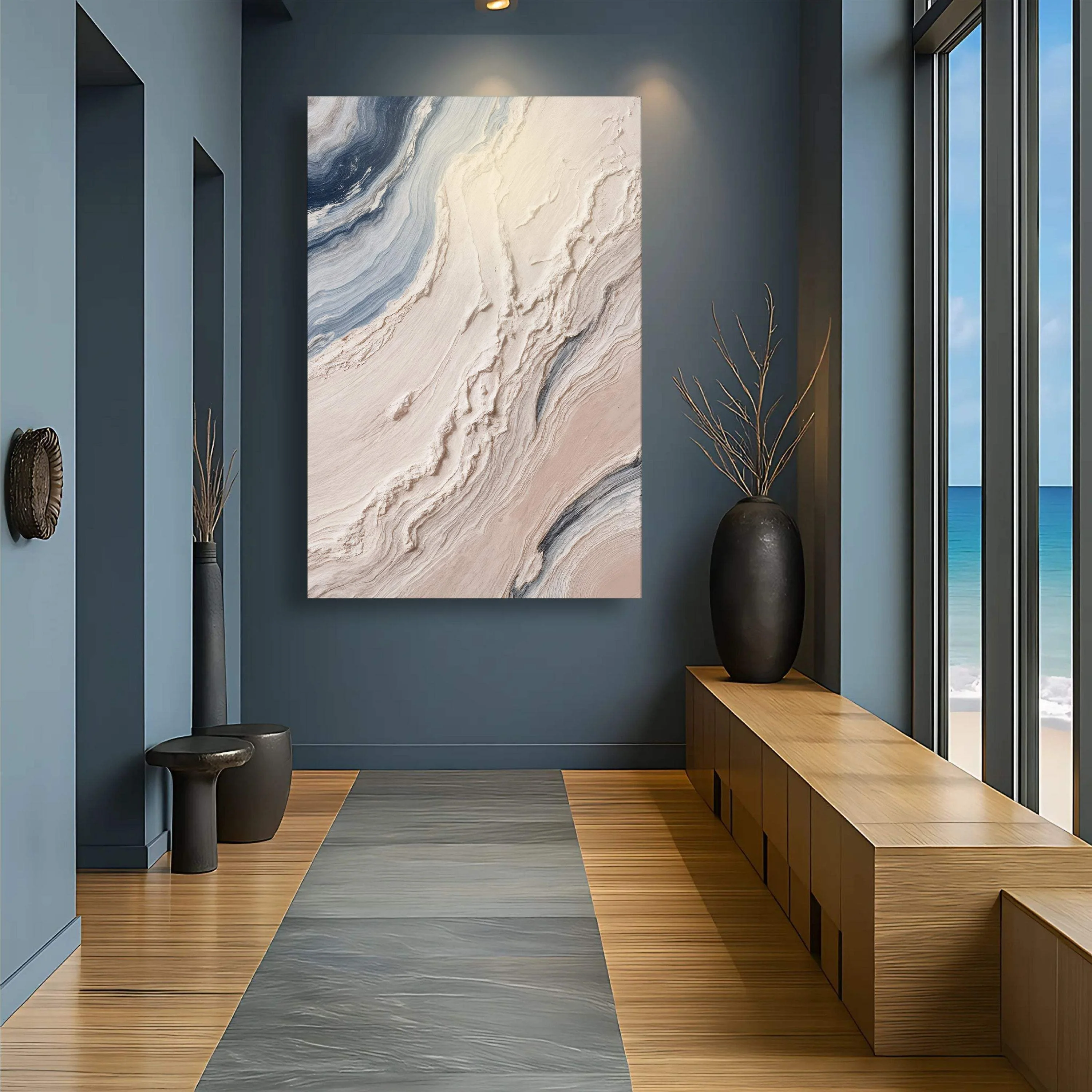 Minimalist Waves Wall Art III - Image 3