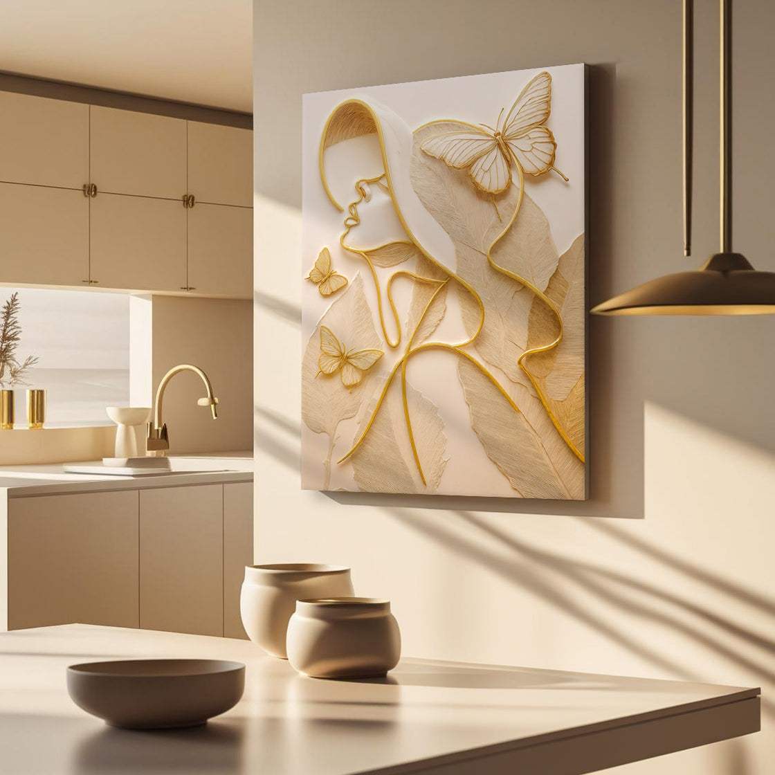 Minimalist Woman Line Wall Art - Image 2