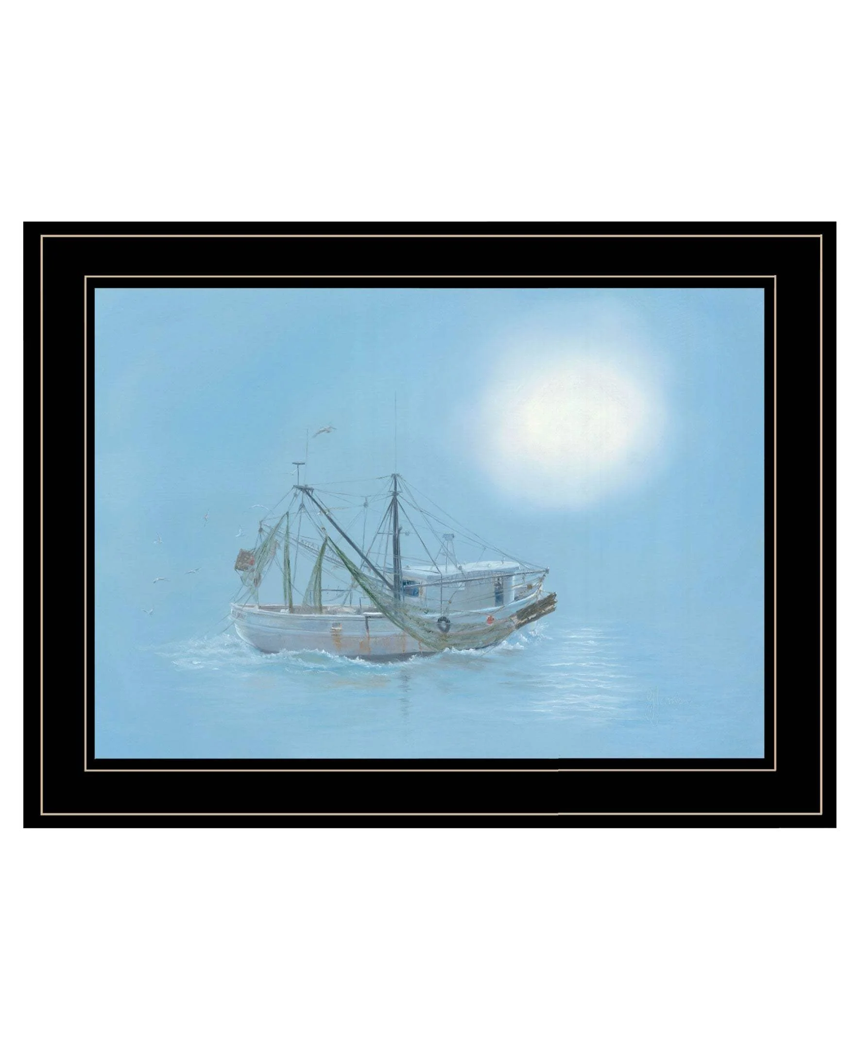 Misty Morning 2 Black Framed Print Wall Art - Image 2