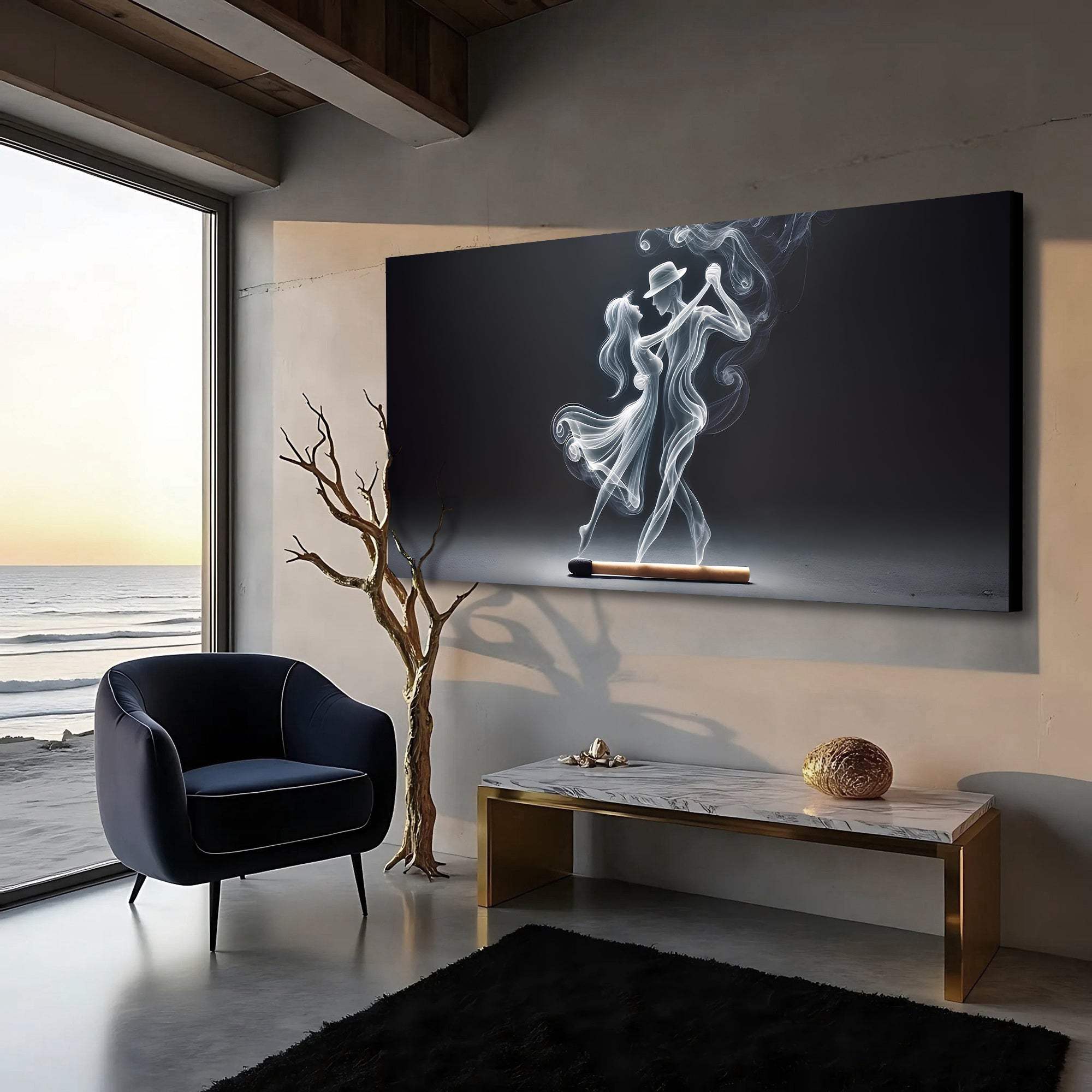Modern Abstract Couple Dance Wall Art - Image 2