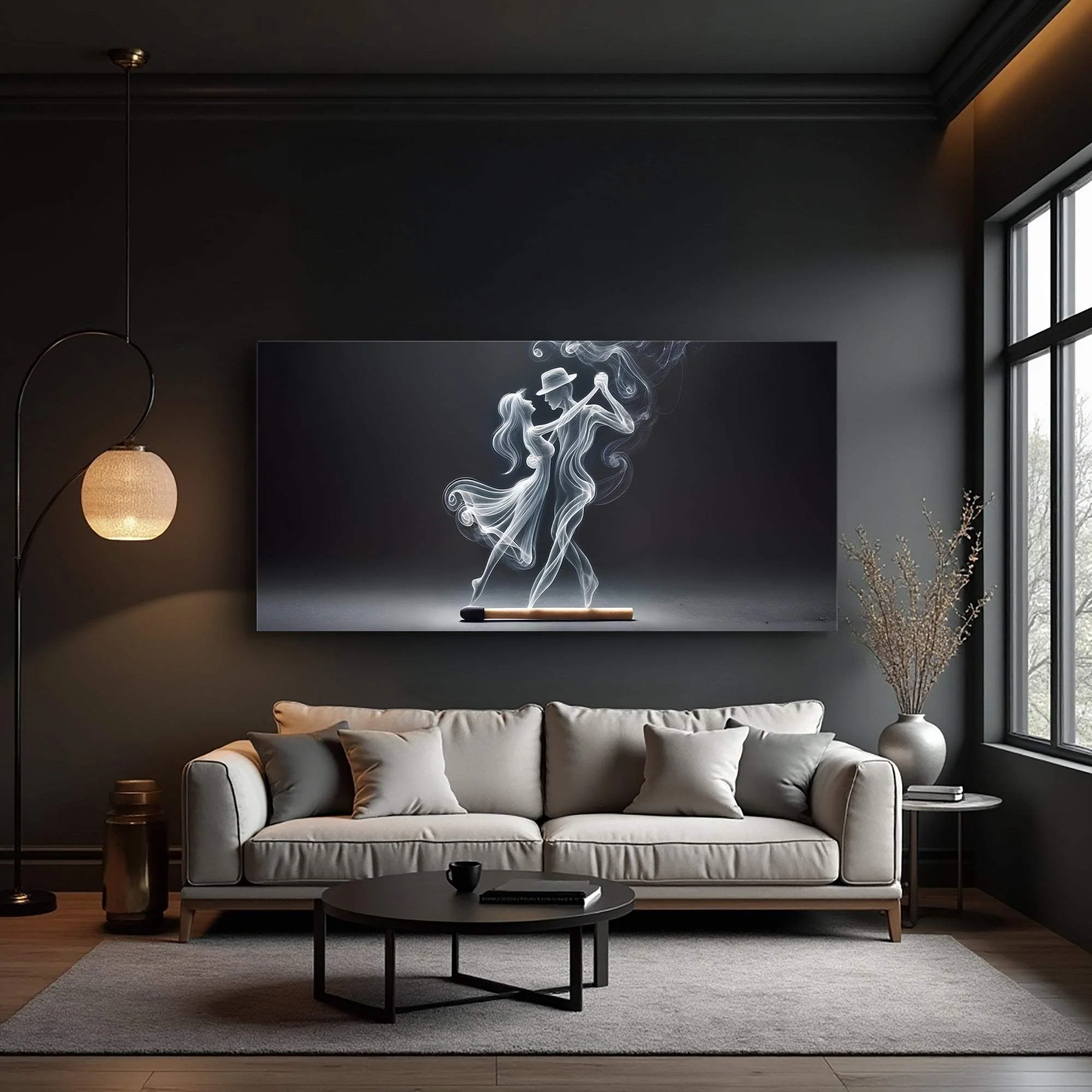 Modern Abstract Couple Dance Wall Art - Image 3