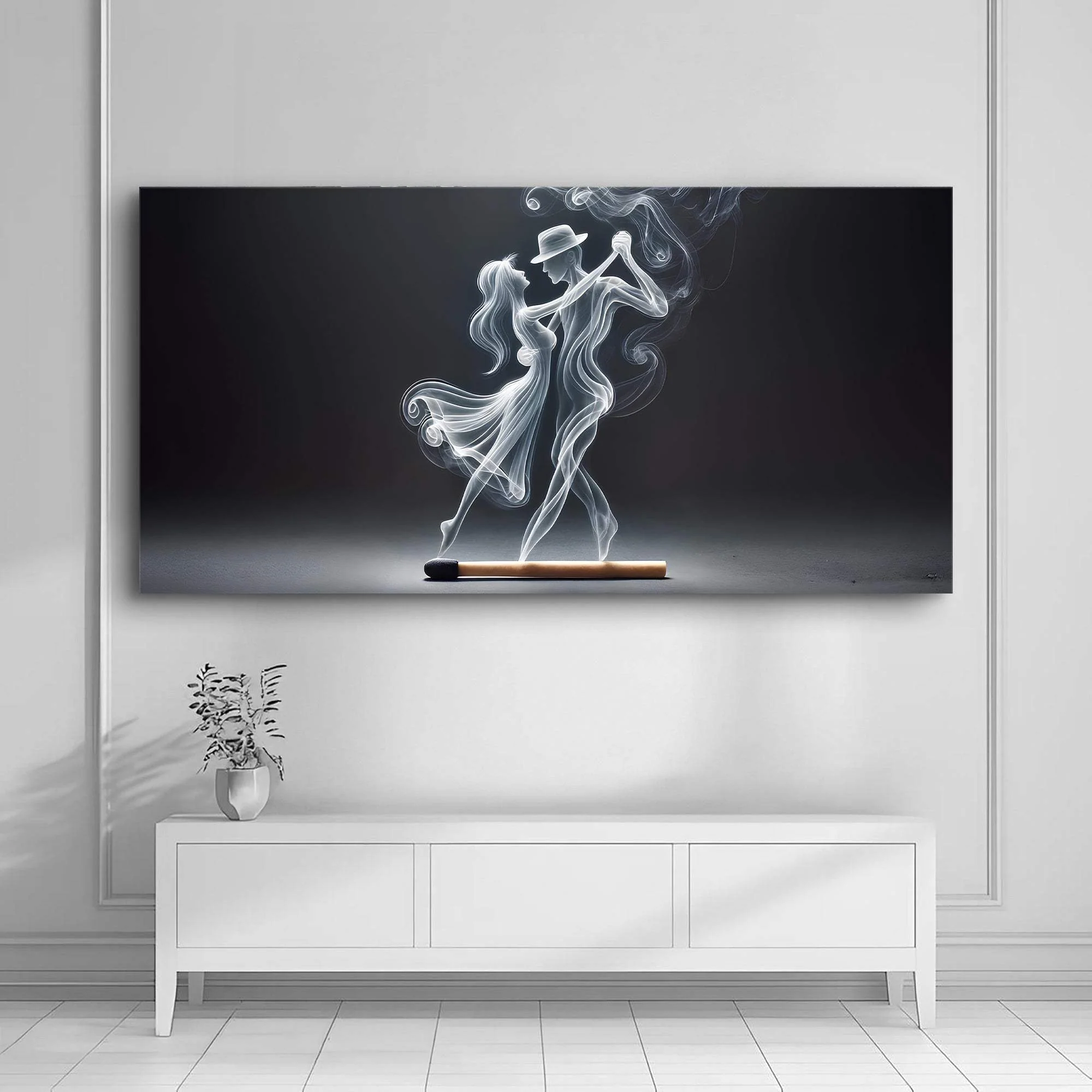 Modern Abstract Couple Dance Wall Art - Image 5