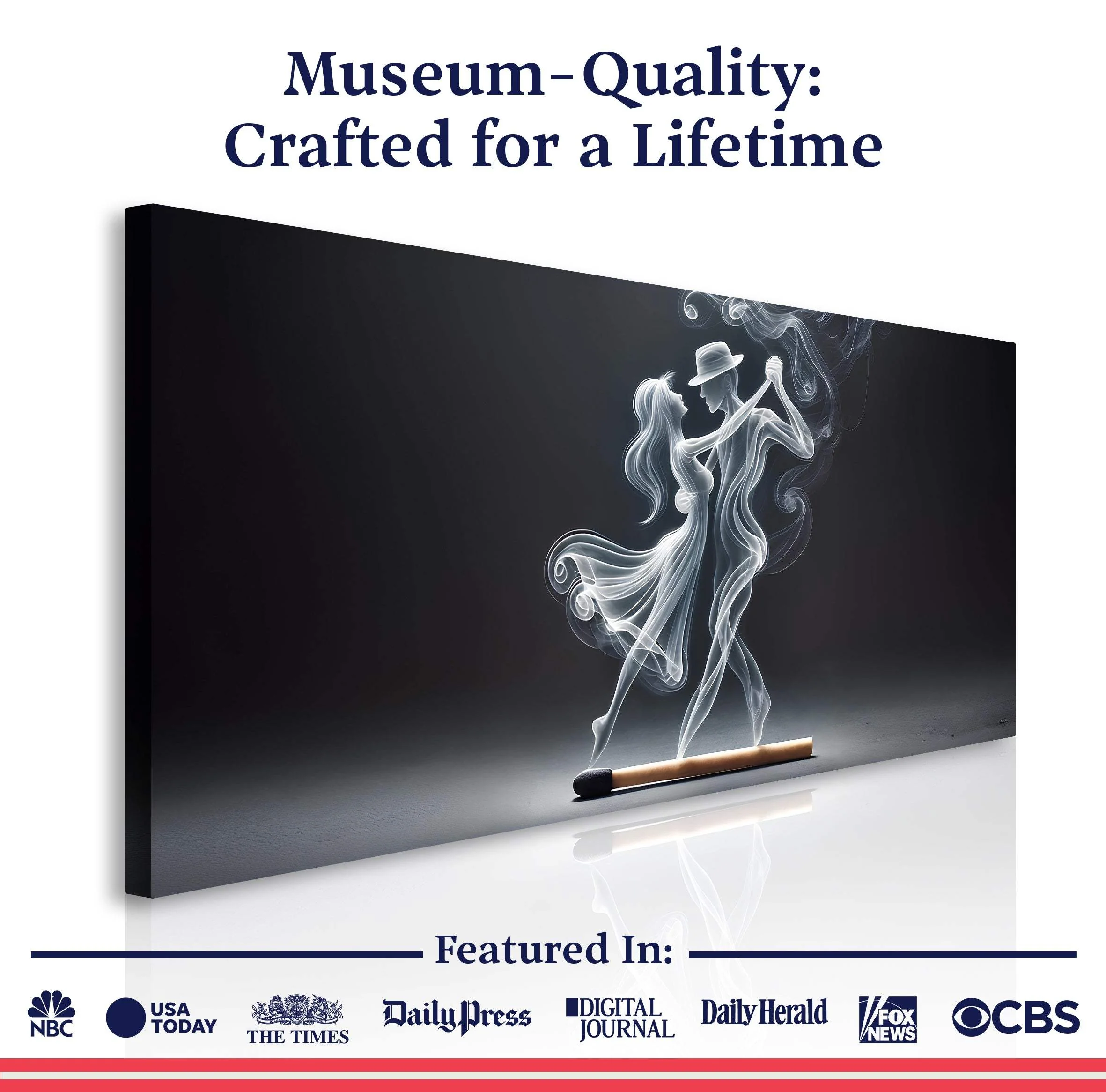 Modern Abstract Couple Dance Wall Art - Image 6