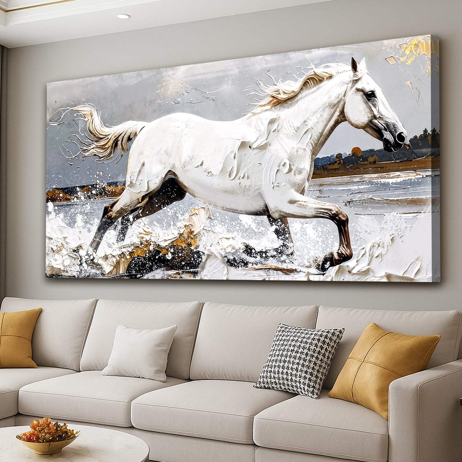 Modern Abstract Horse Wall Art - Image 2