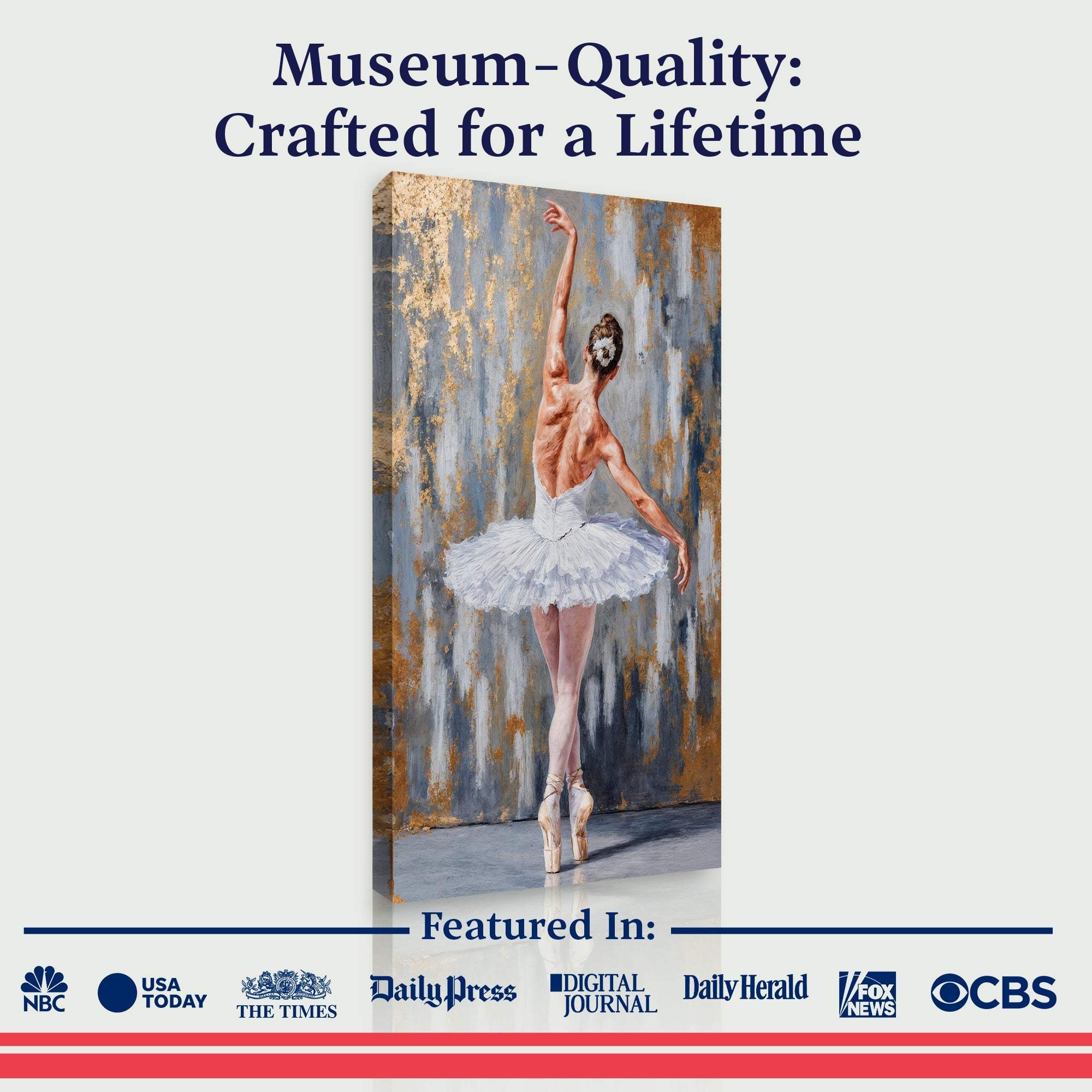Modern Ballet Elegance Wall Art - Image 6