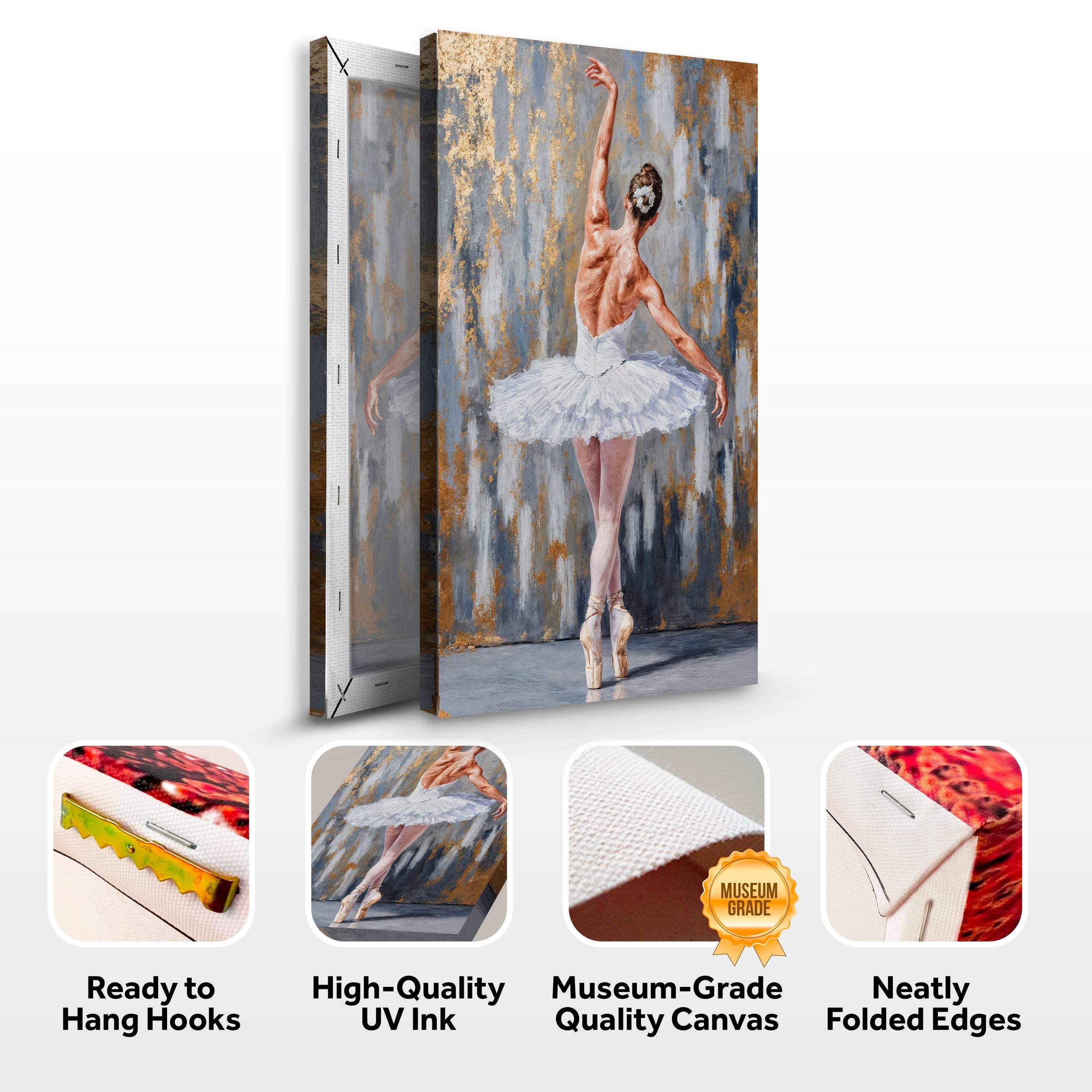 Modern Ballet Elegance Wall Art - Image 8