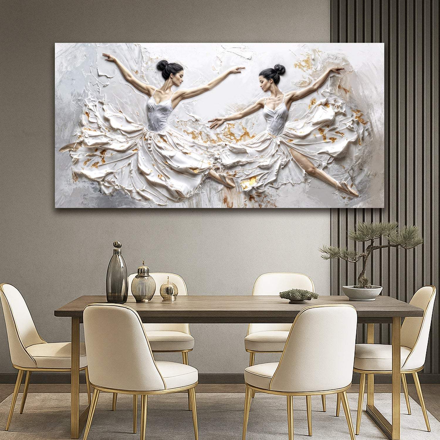 Modern Ethereal Dancers Wall Art - Image 3