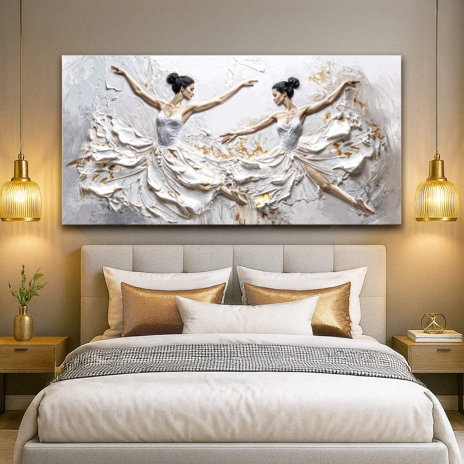 Modern Ethereal Dancers Wall Art - Image 5