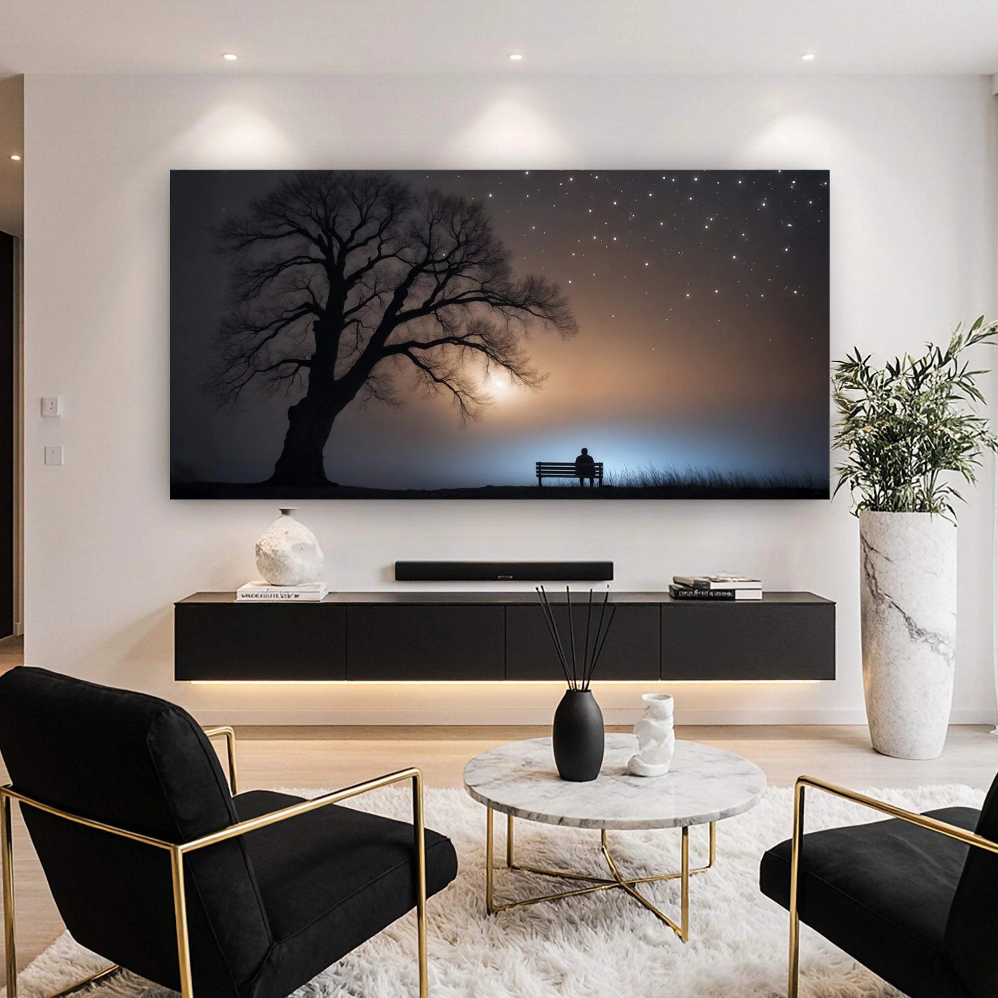 Modern Nature Scenery Wall Art - Image 3