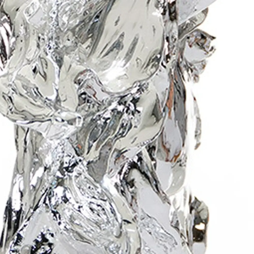 Modern Silver Horse Head Sculpture - Image 6