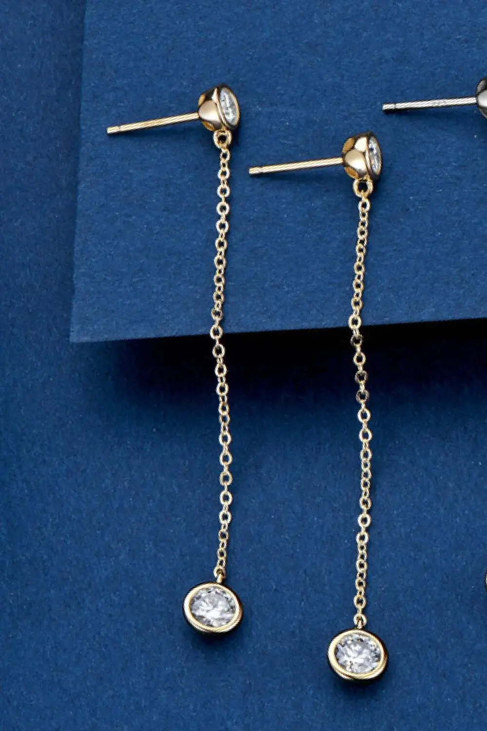 Moissanite Chain Earrings - Image 5