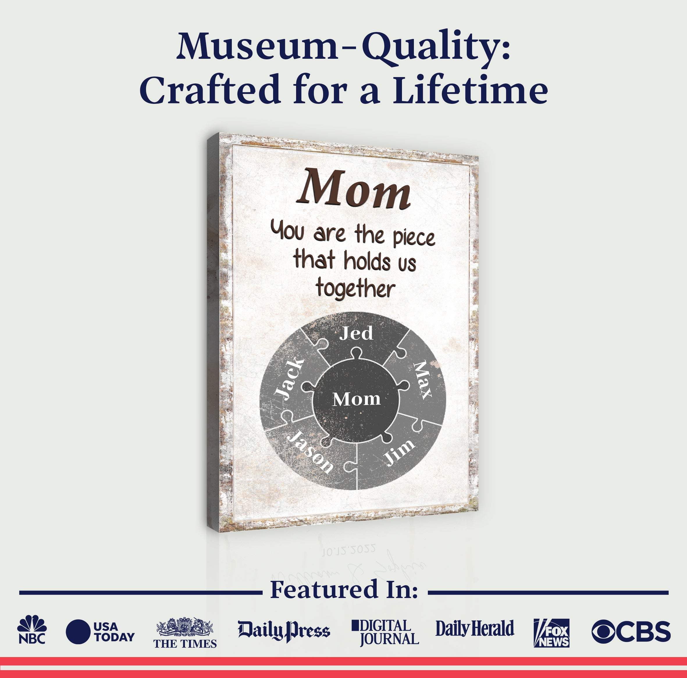 Mom Personalized Puzzle Sign - Image 5