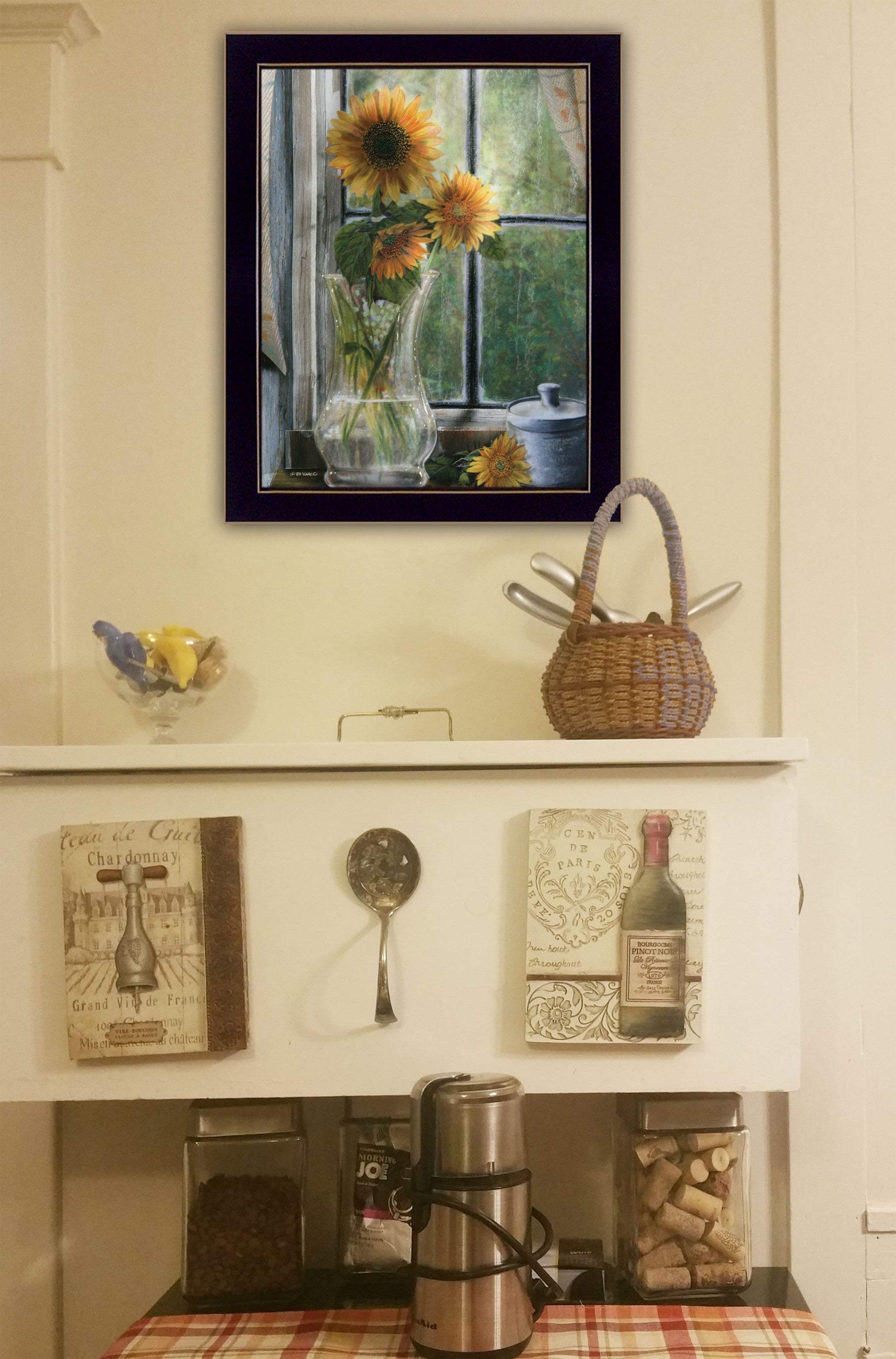 Morning Flower 1 Black Framed Print Wall Art - Image 5