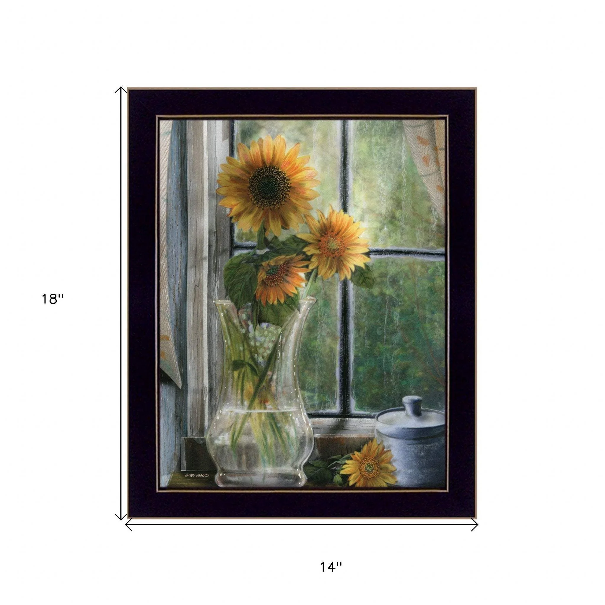 Morning Flower 1 Black Framed Print Wall Art - Image 6